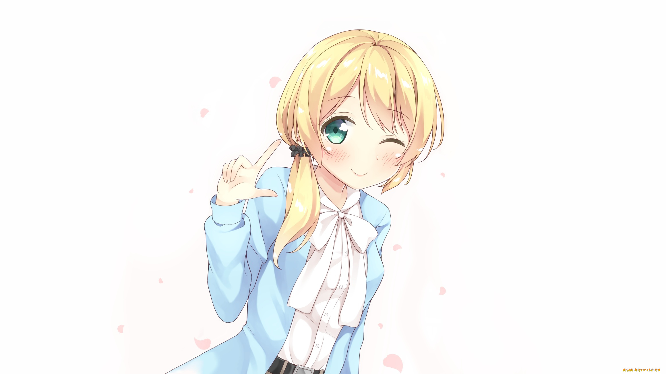 new, horizon, аниме, unknown, , другое, фон, взгляд, девушка