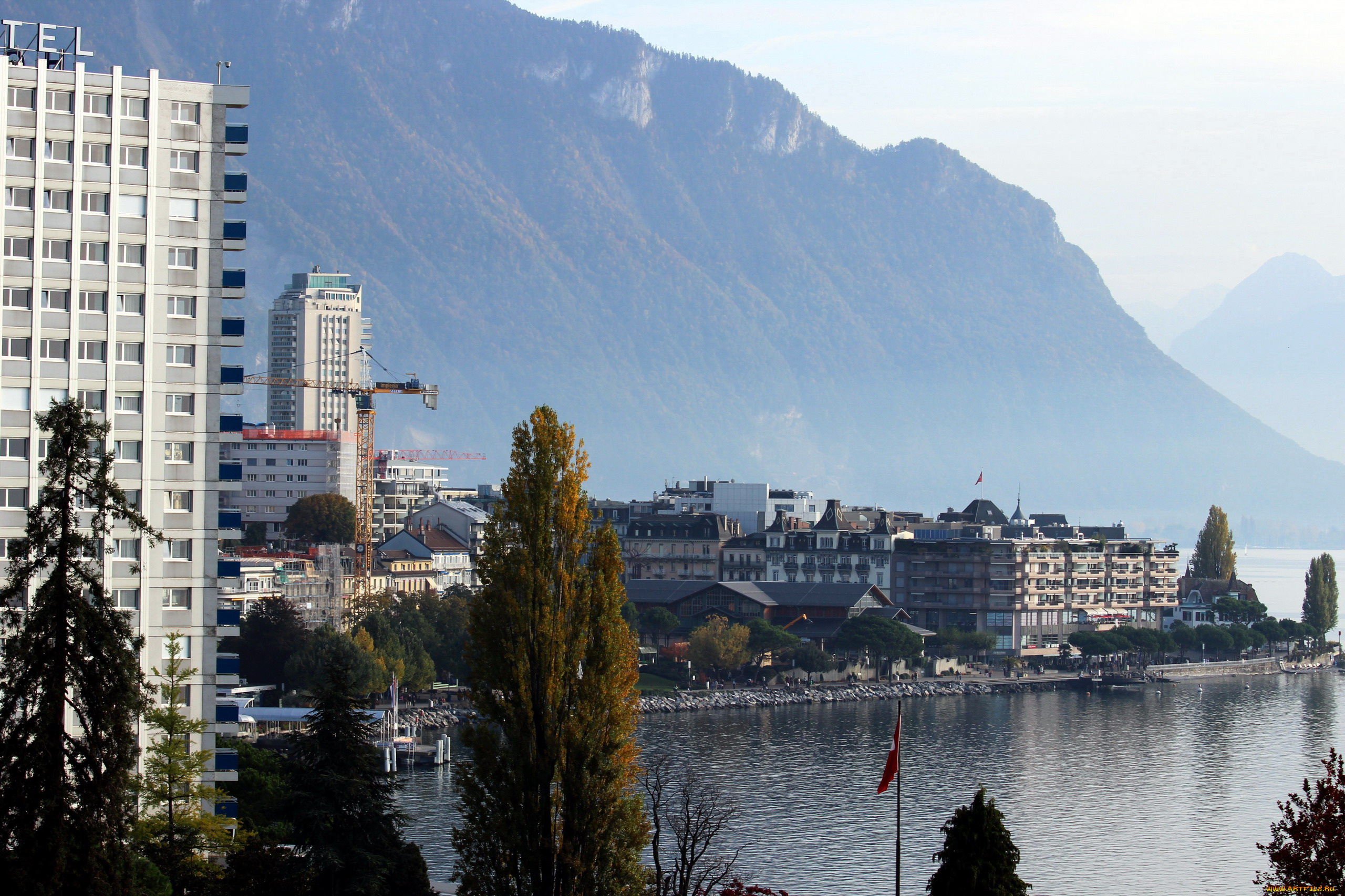 женева, города, -, панорамы, озеро