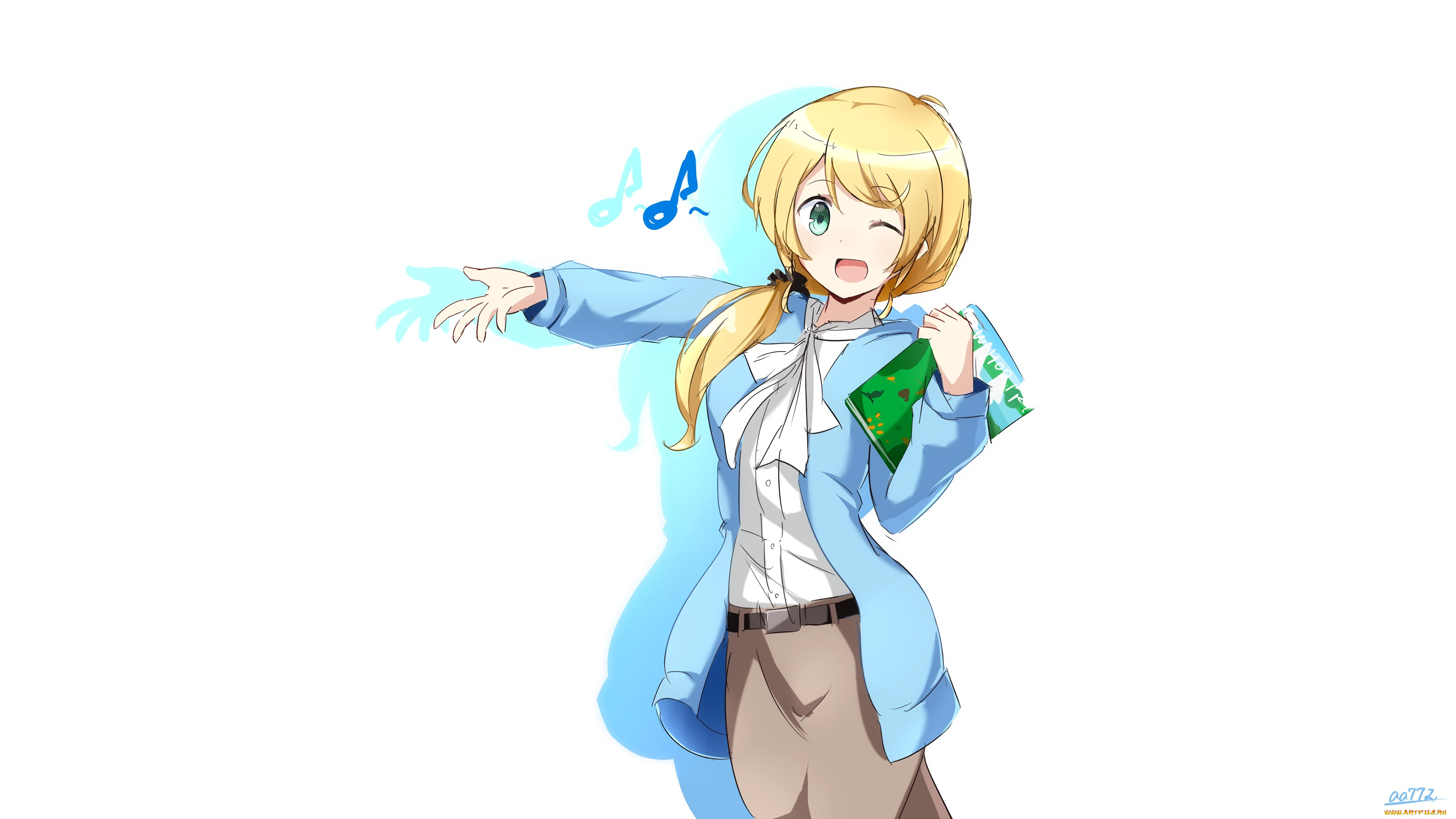 new, horizon, аниме, unknown, , другое, фон, взгляд, девушка