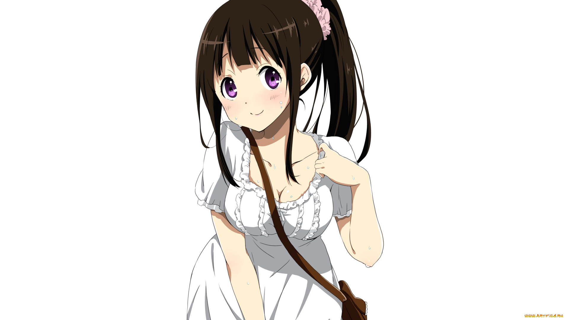 аниме, hyouka, фон, взгляд, девушка
