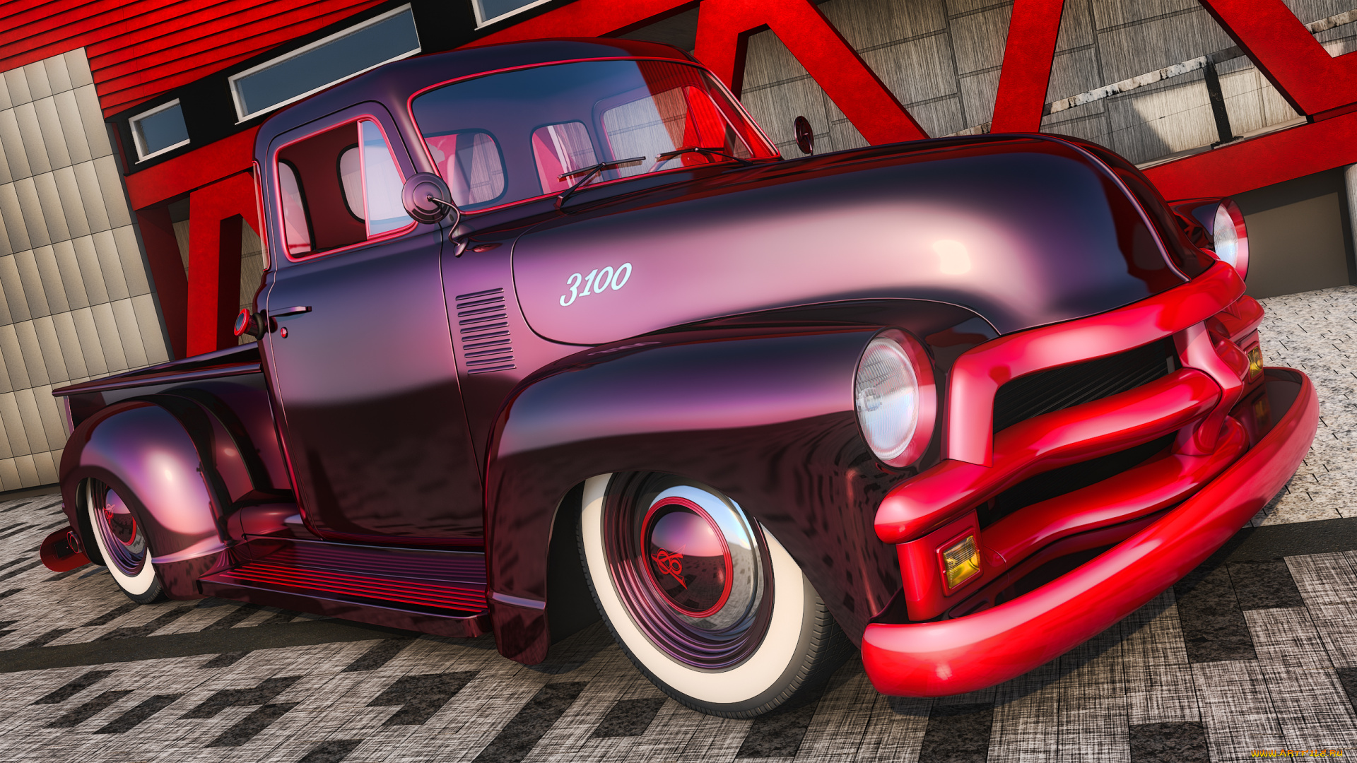 автомобили, 3д, фон, автомобиль