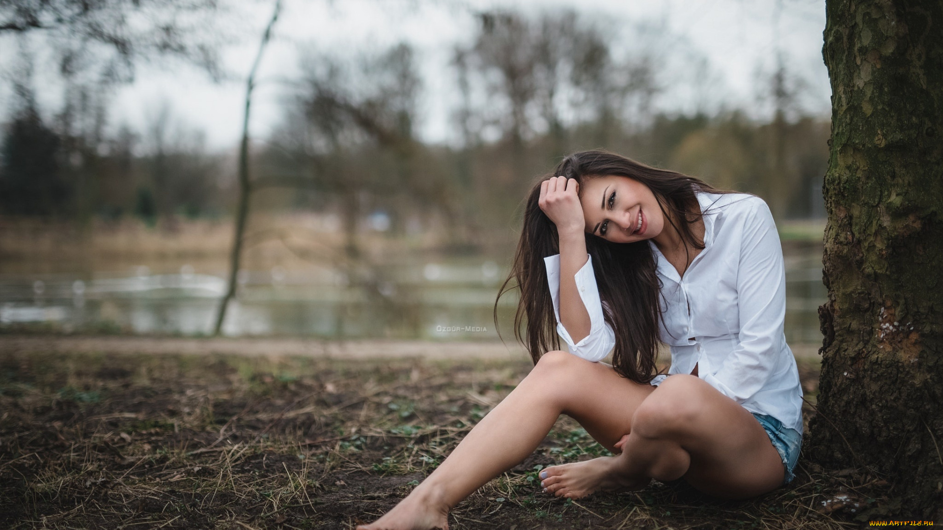 девушки, -unsort, , брюнетки, , шатенки, девушка, взгляд, фон