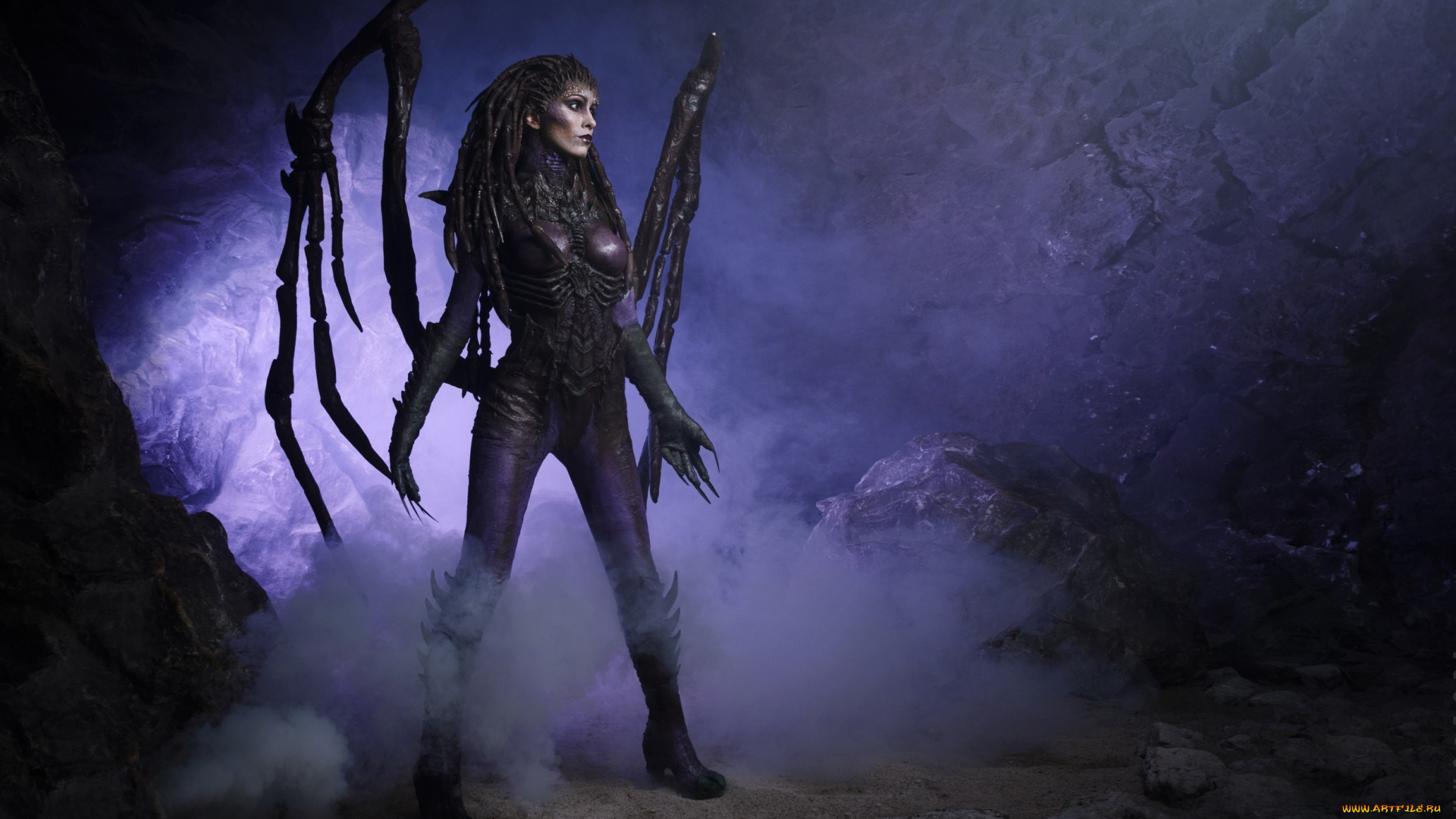разное, cosplay, , косплей, starcraft, ii, sarah, kerrigan, monster, cosplay, woman, 2, alien, heroes, of, the, storm, heart, swarm, game