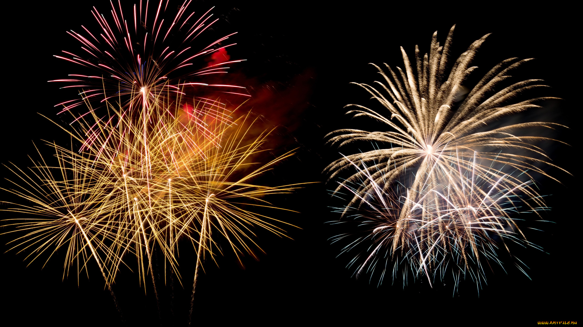разное, салюты, , фейерверки, фейерверк, ночь