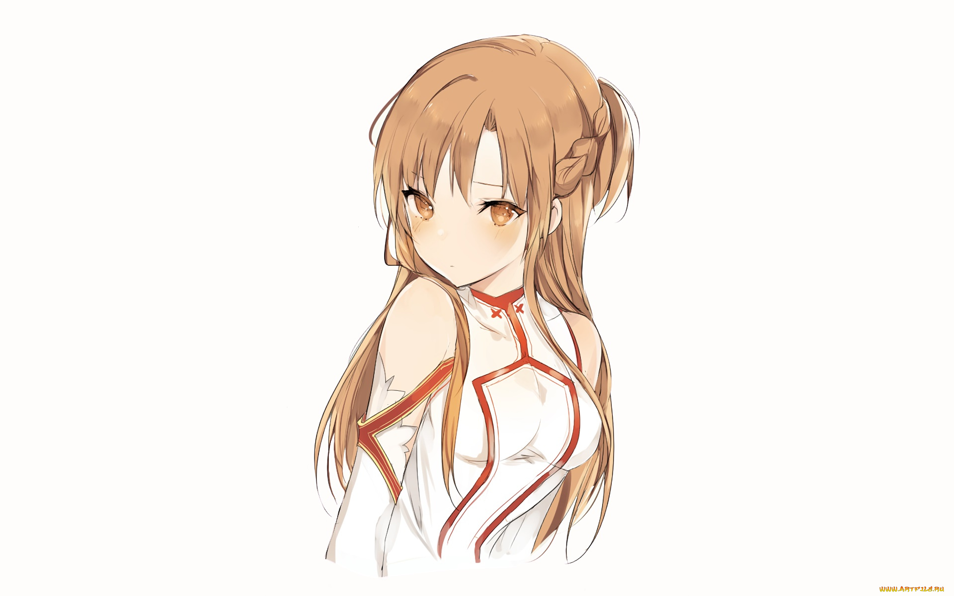 аниме, sword, art, online, фон, взгляд, девушка