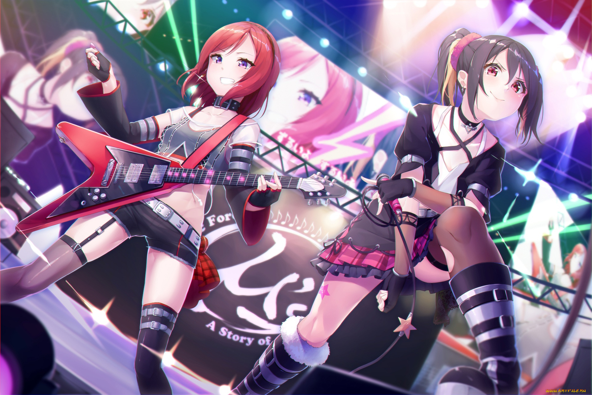 аниме, love, live, , school, idol, project, девушки, art, love, live, nishikino, maki, anime, yazawa, nico