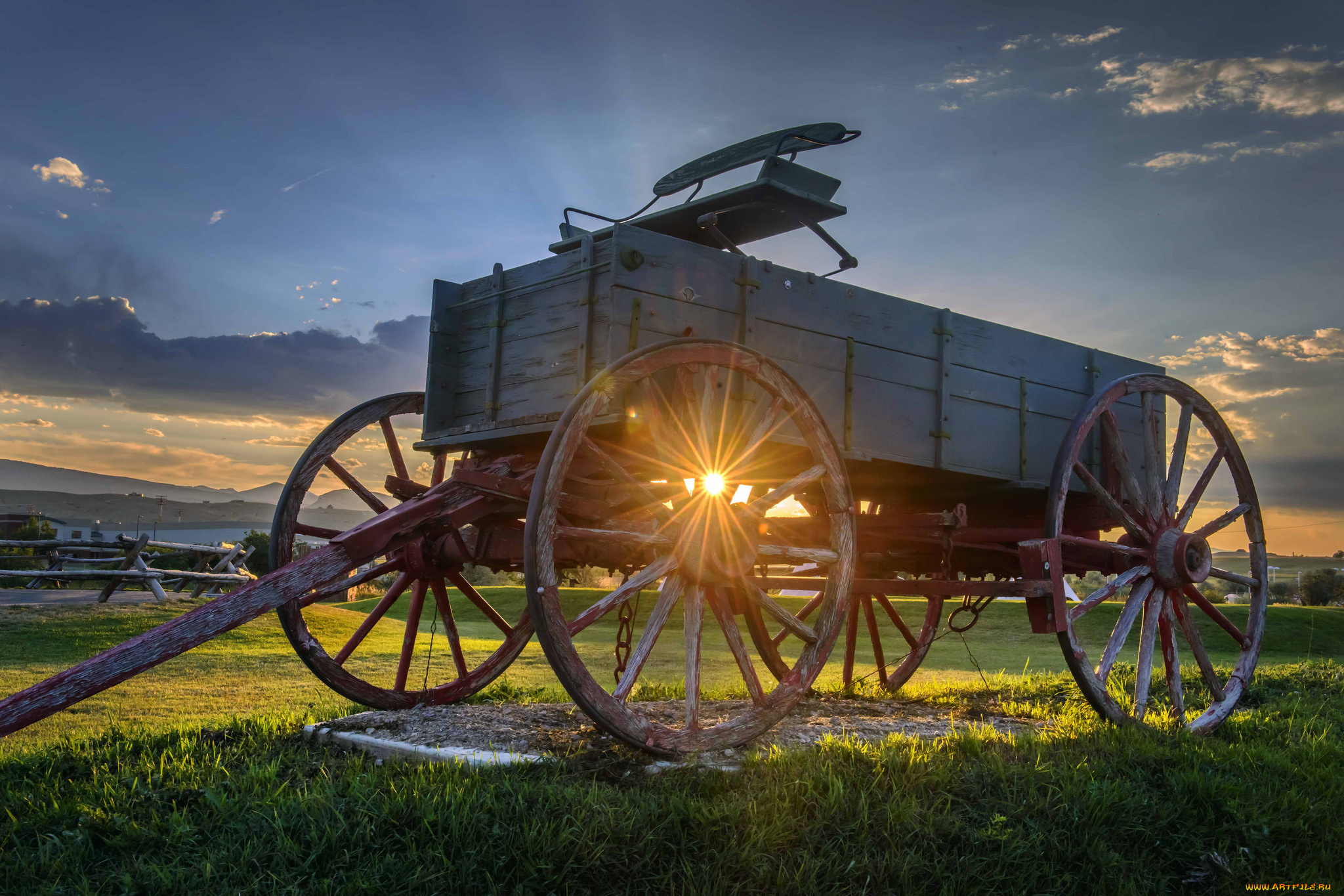 разное, транспортные, средства, и, магистрали, телега