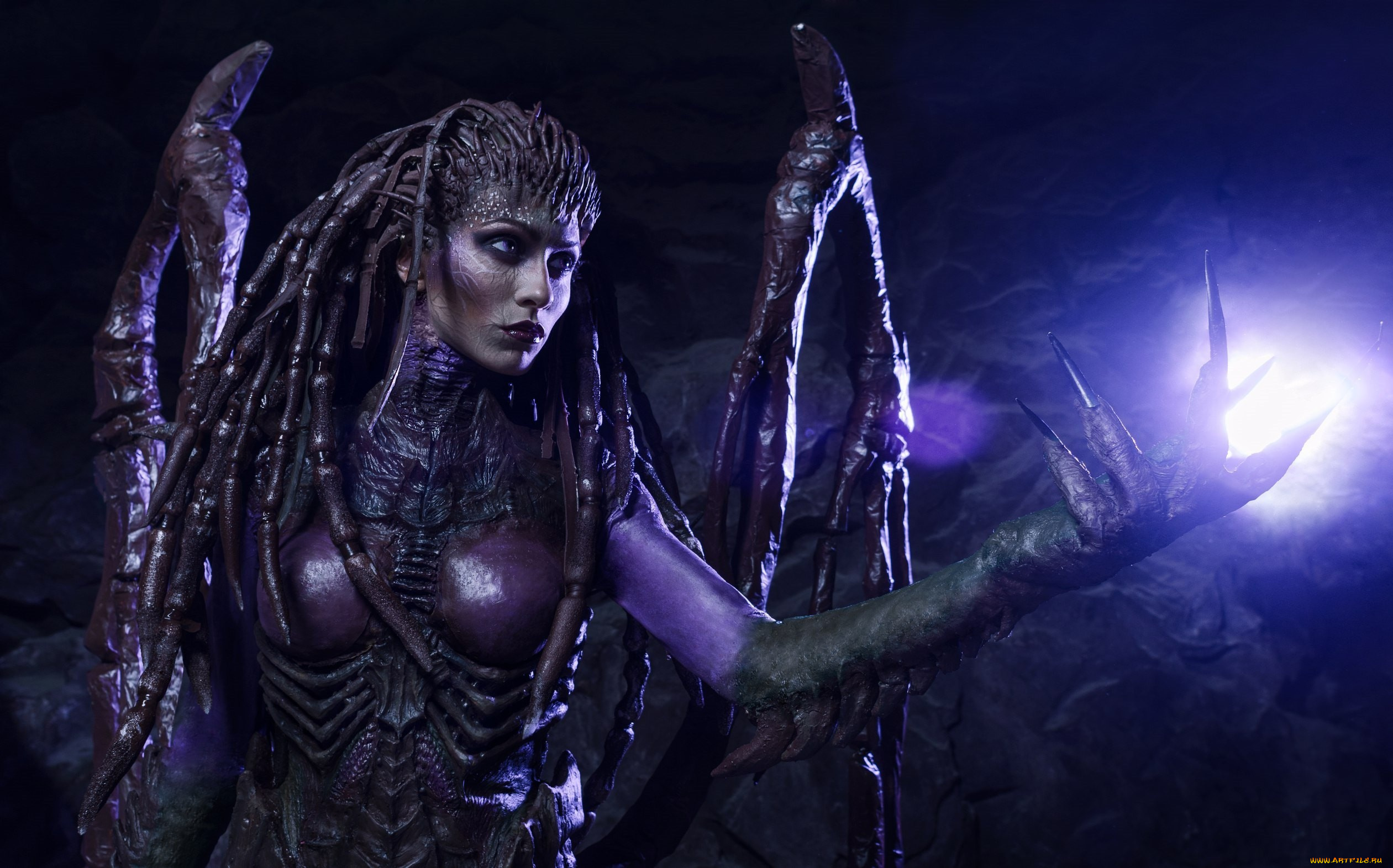 разное, cosplay, , косплей, starcraft, ii, sarah, kerrigan, monster, cosplay, woman, 2, alien, heroes, of, the, storm, heart, swarm, game