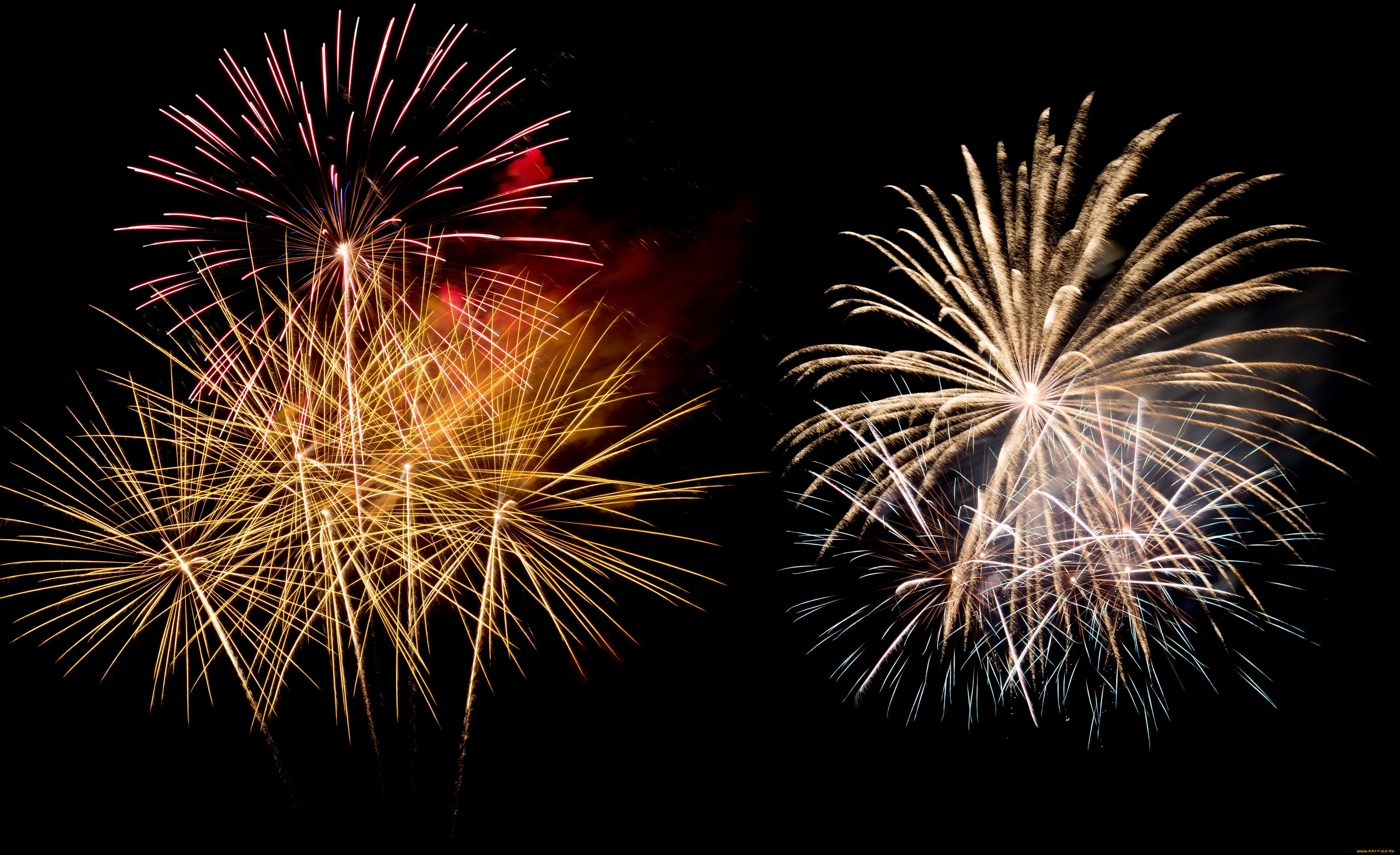 разное, салюты, , фейерверки, фейерверк, ночь