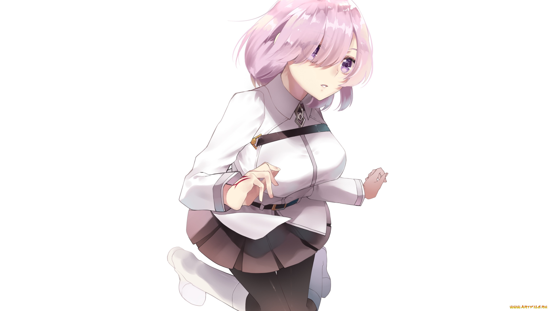 аниме, fate, stay, night, взгляд, фон, девушка