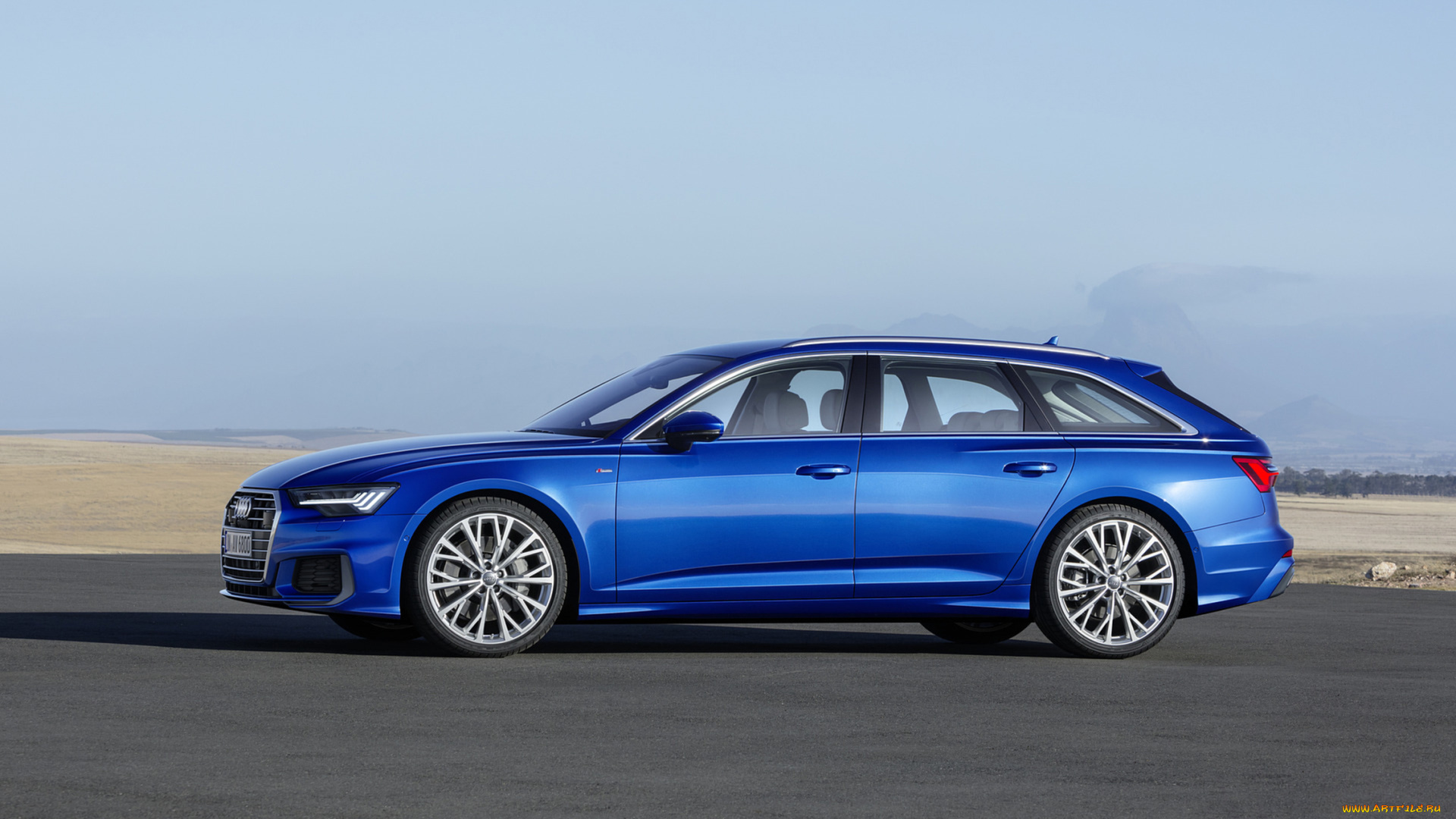 audi, a6, avant, 2019, автомобили, audi, blue, 2019, avant, a6