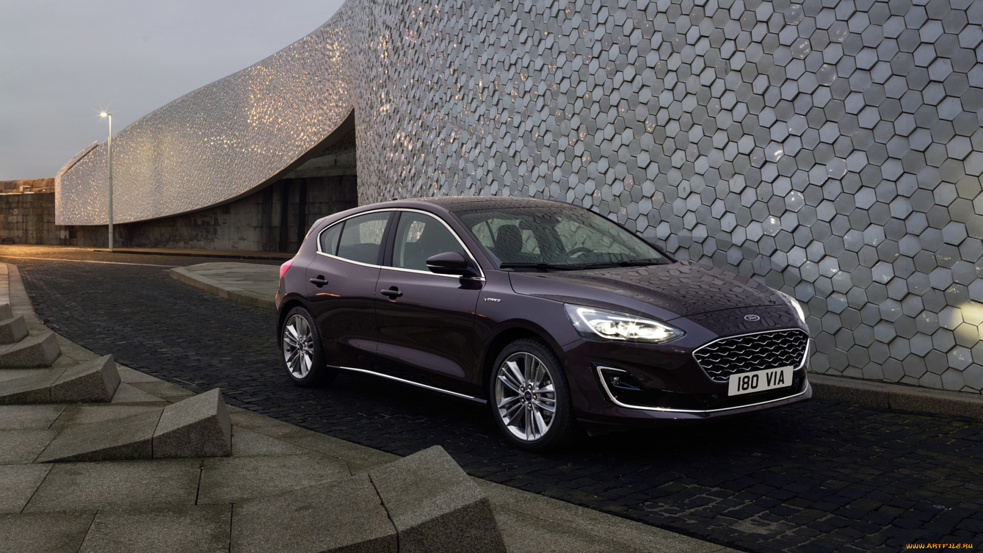 ford, focus, hatchback, vignale, 2019, автомобили, ford, focus, фиолетовый, 2019, vignale, hatchback