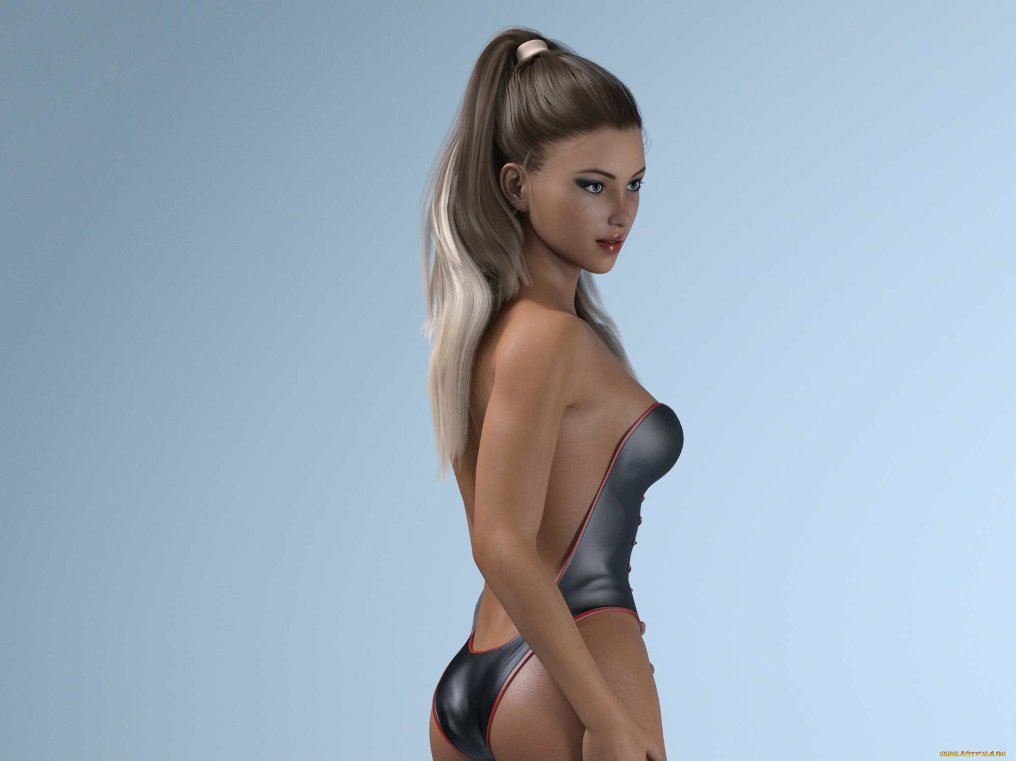 3д, графика, люди, , people, взгляд, фон, девушка