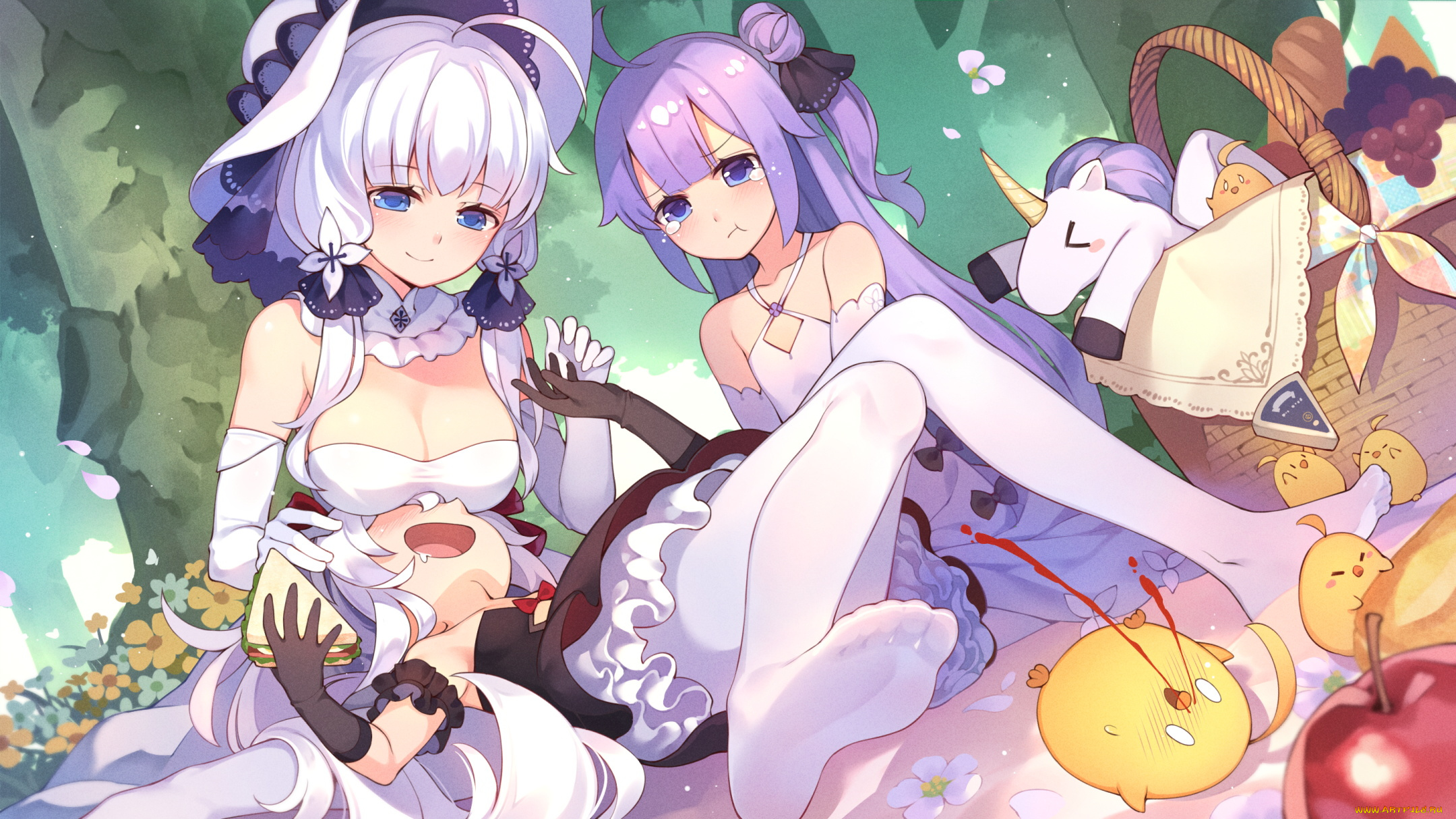 аниме, azur, lane, hms, unicorn, azur, lane, hmas, vampire, tsubasa, illustrious