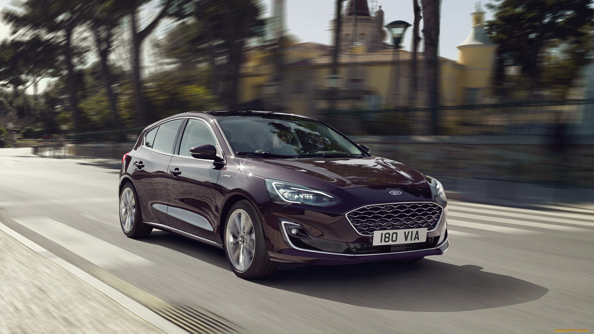 ford, focus, hatchback, vignale, 2019, автомобили, ford, фиолетовый, 2019, vignale, focus, hatchback