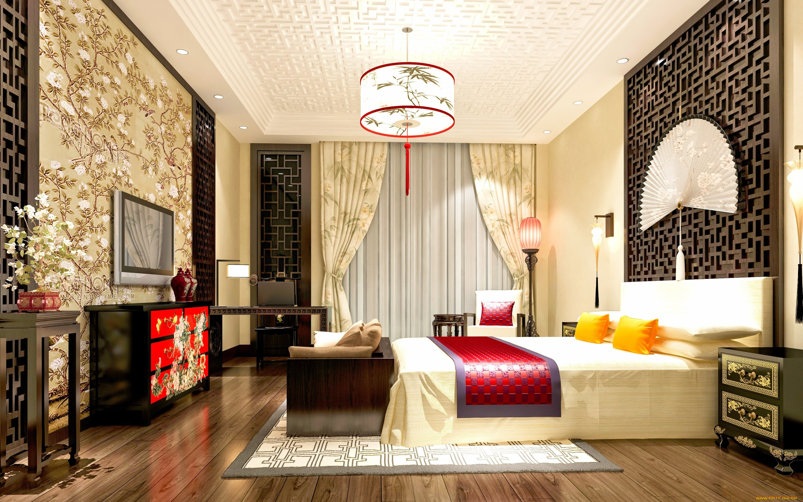 китайский, интерьер, интерьер, спальня, bedroom, interior, design, china, chinese, style, китай, комната
