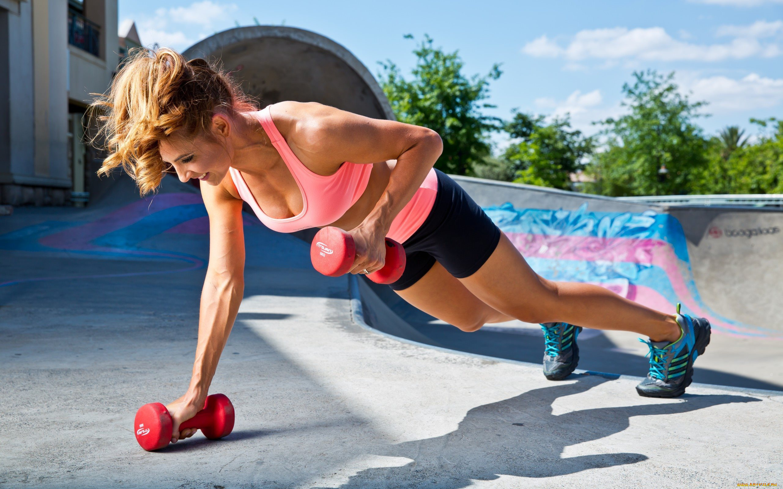 спорт, фитнес, девушка