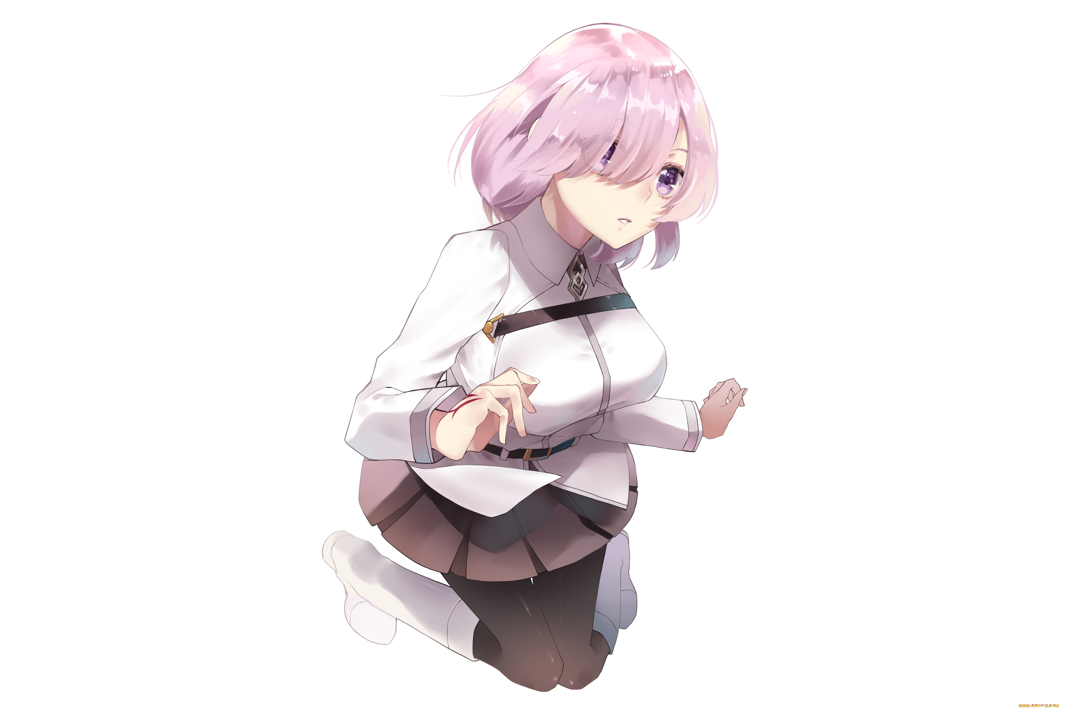 аниме, fate, stay, night, взгляд, фон, девушка