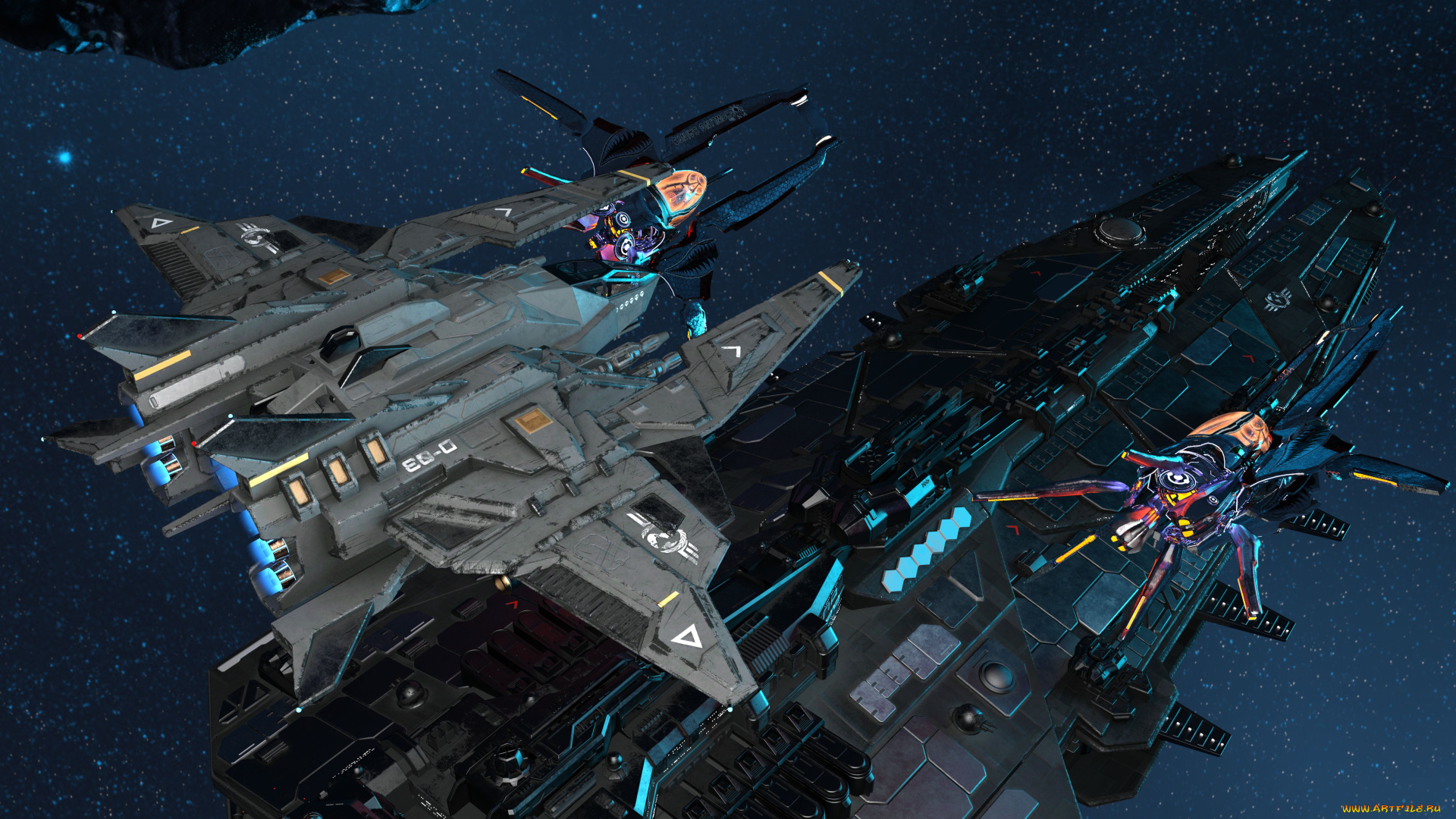 3д, графика, космические, корабли, , звездолеты, , spaceships, , starships, звезды, планета, вселенная, космический, корабль