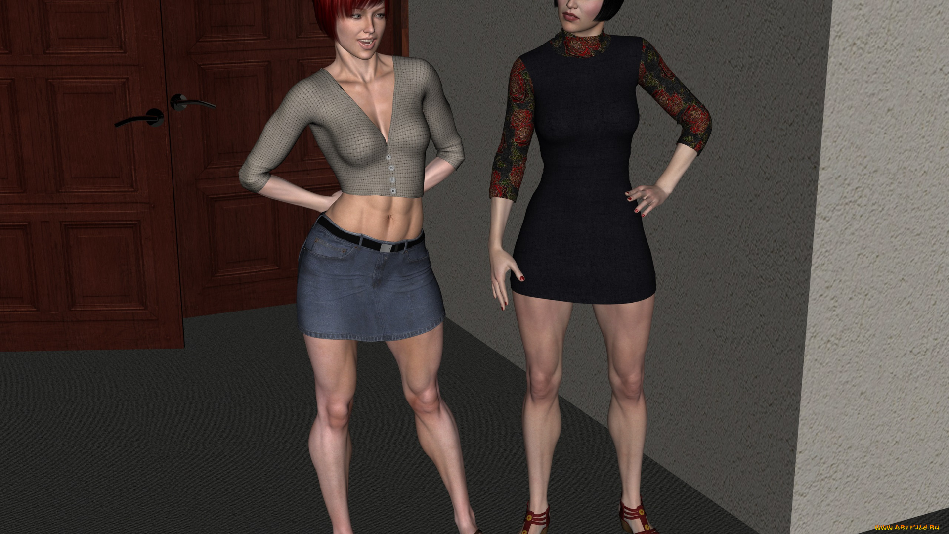 3д, графика, люди, , people, взгляд, девушки, фон