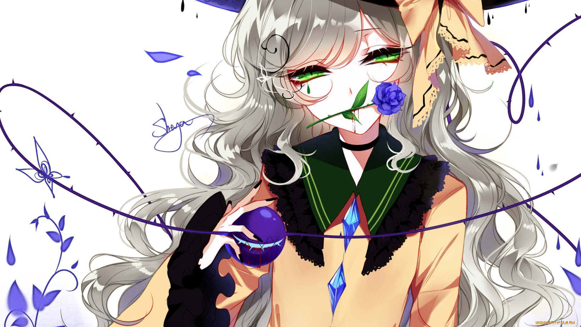 sheya, аниме, touhou, девушка