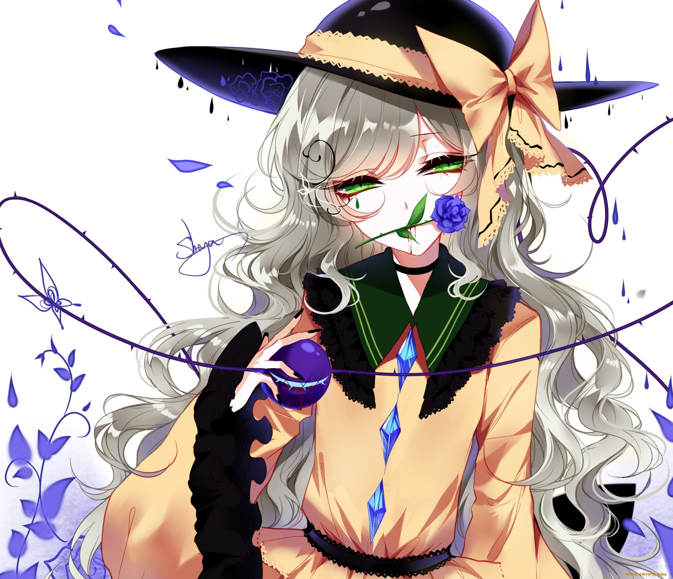 sheya, аниме, touhou, девушка