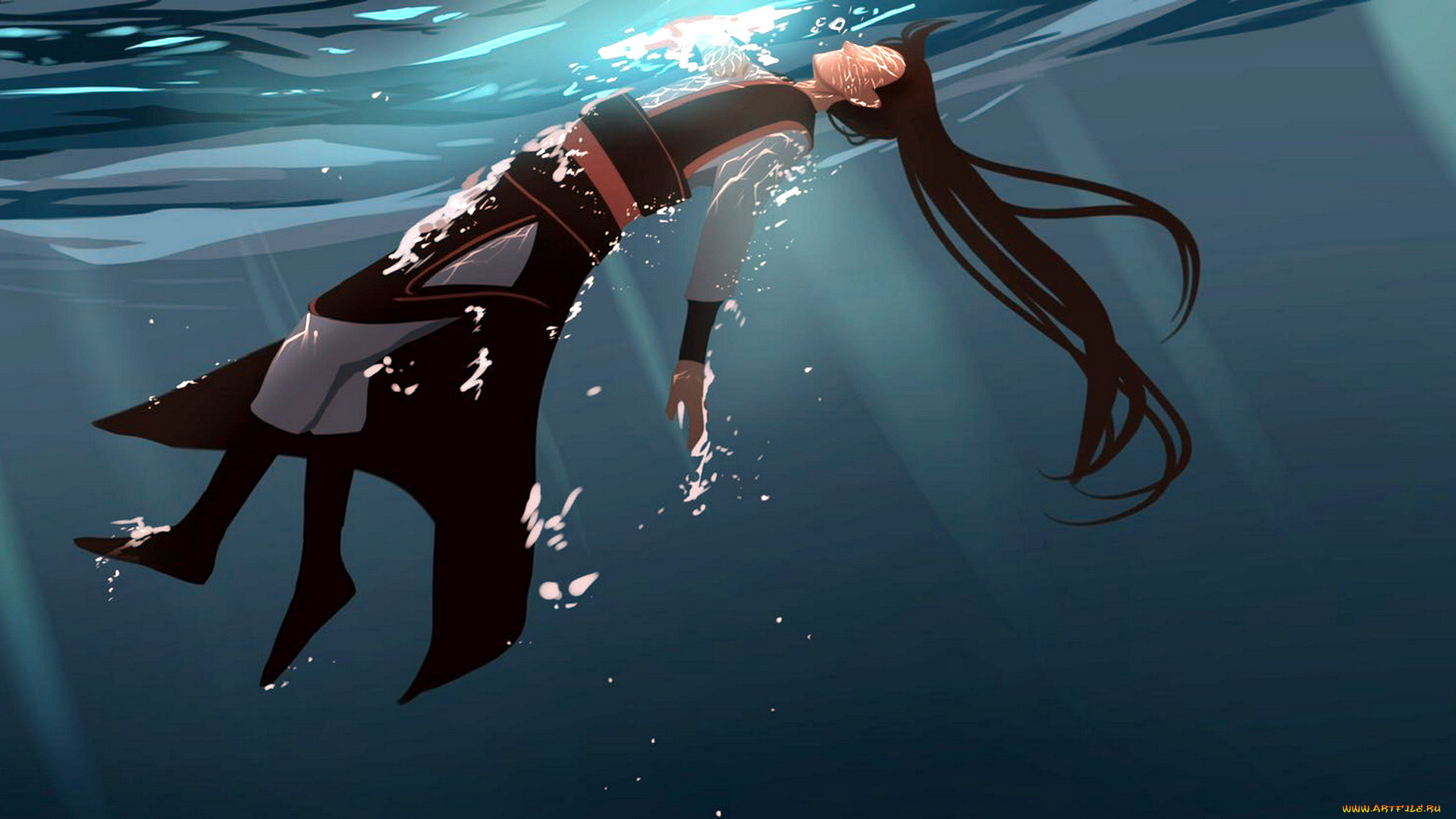 аниме, mo, dao, zu, shi, вэй, усянь, вода