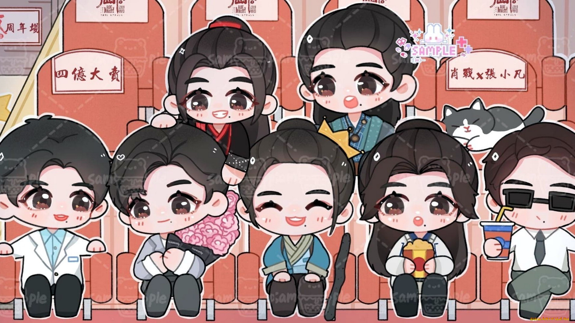 аниме, unknown, , другое, , персонажи, чиби