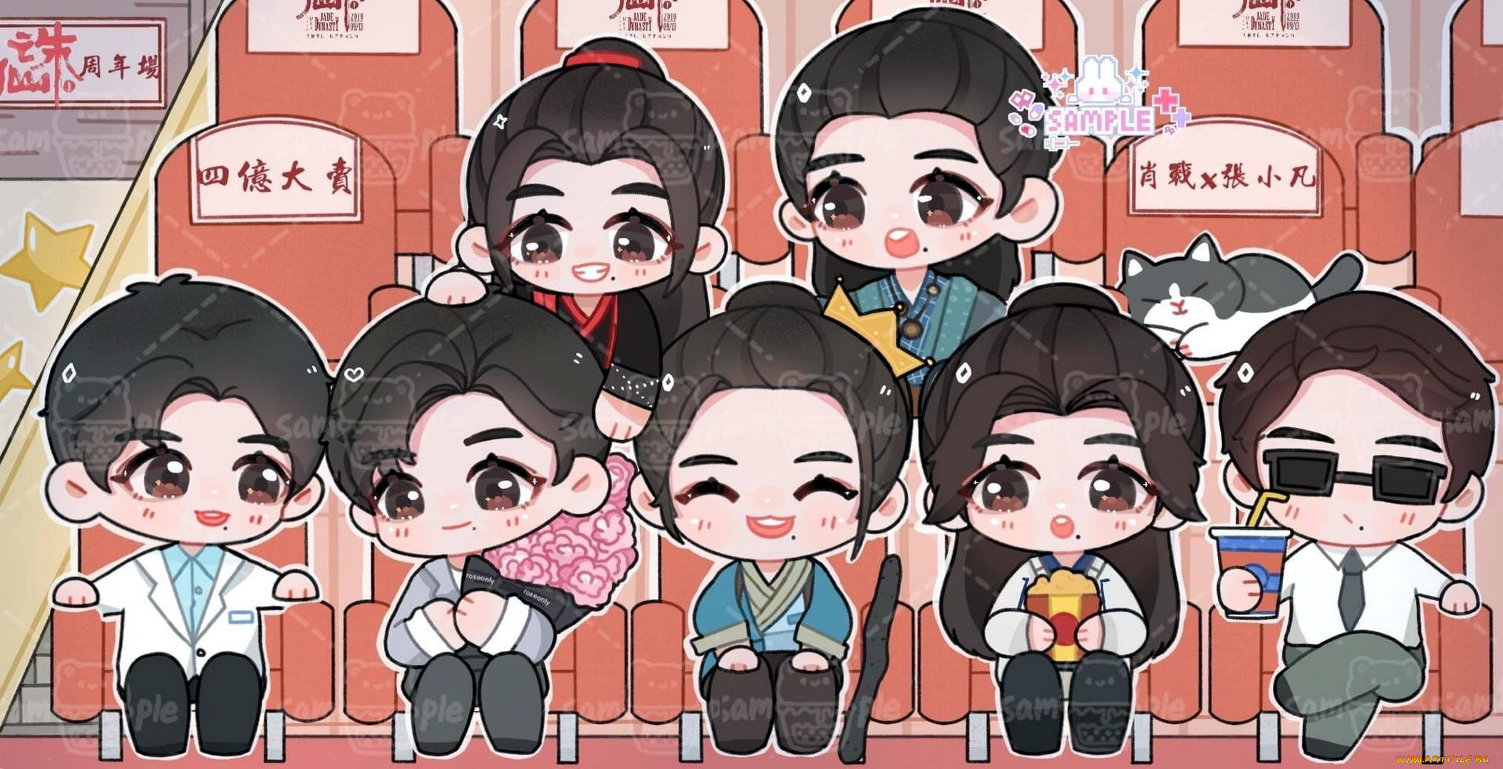 аниме, unknown, , другое, , персонажи, чиби