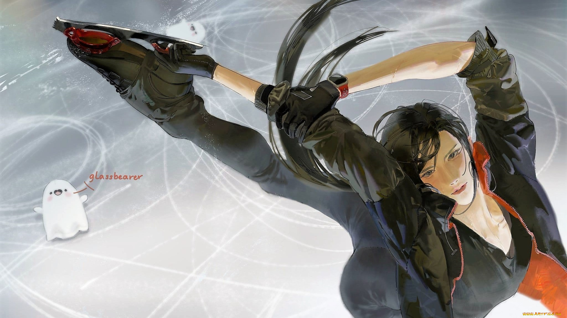 аниме, mo, dao, zu, shi, вэй, усянь, лед, коньки, фигурное, катание