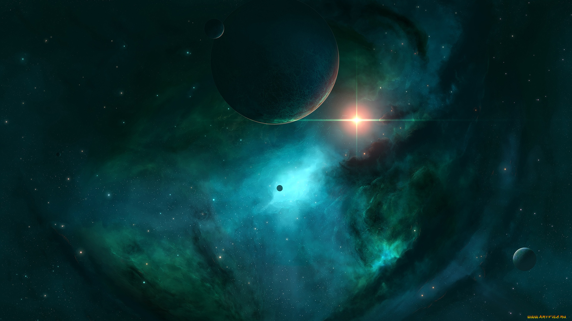 космос, арт, star, forest, joeyjazz