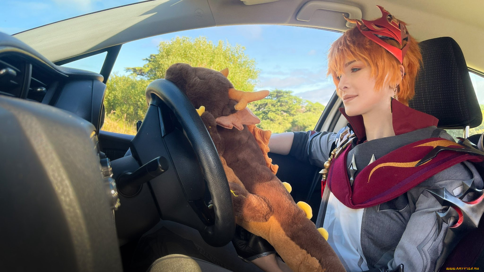 мужчины, -, креатив, , косплей, парень, игрушка, машина, костюм