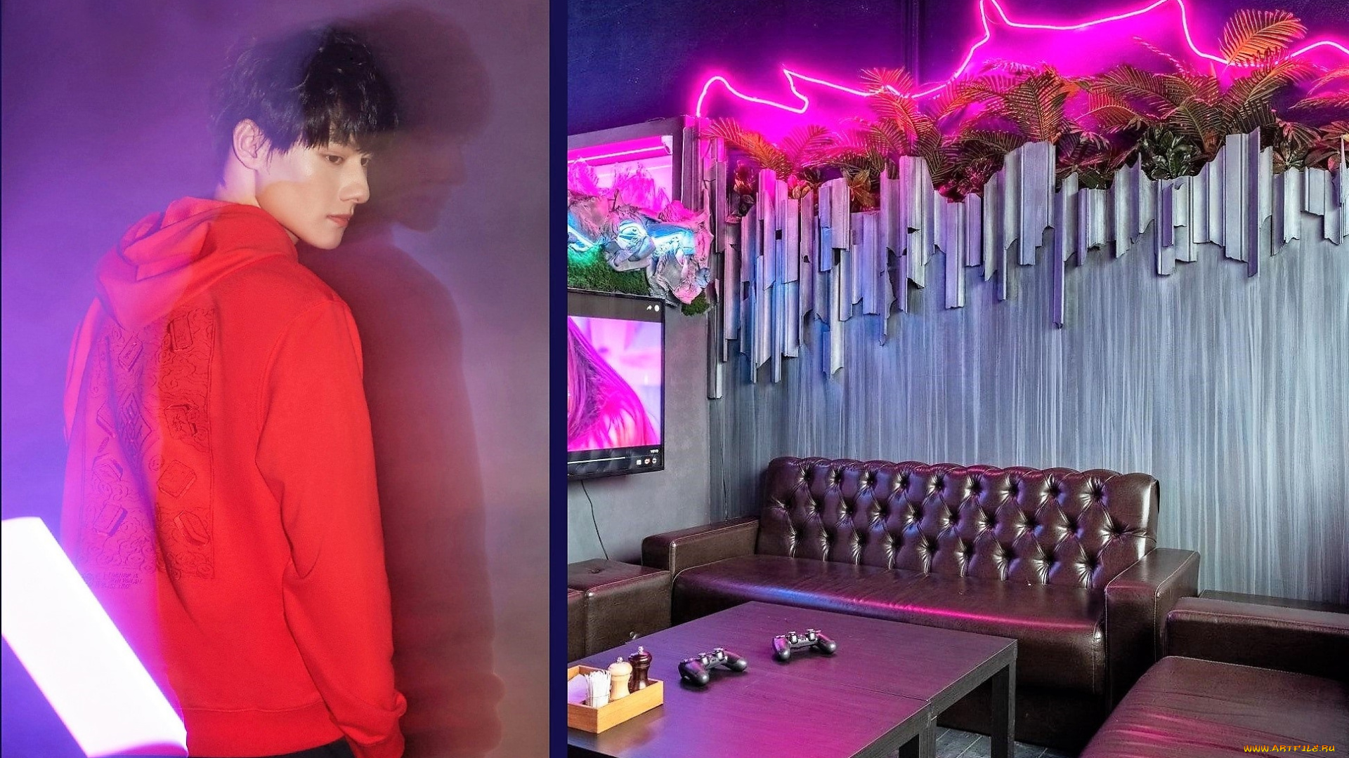 мужчины, wang, zhuocheng, актер, комната