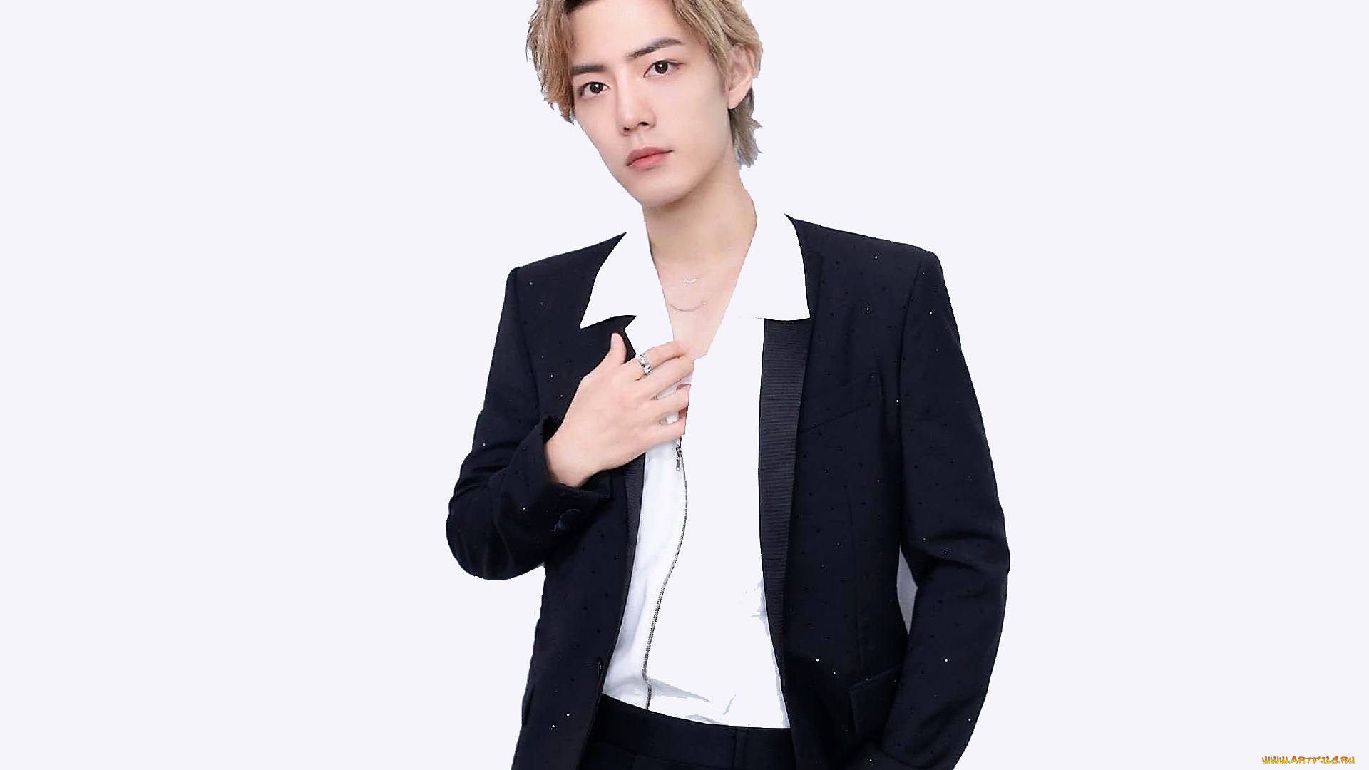 мужчины, xiao, zhan, актер, блондин, пиджак