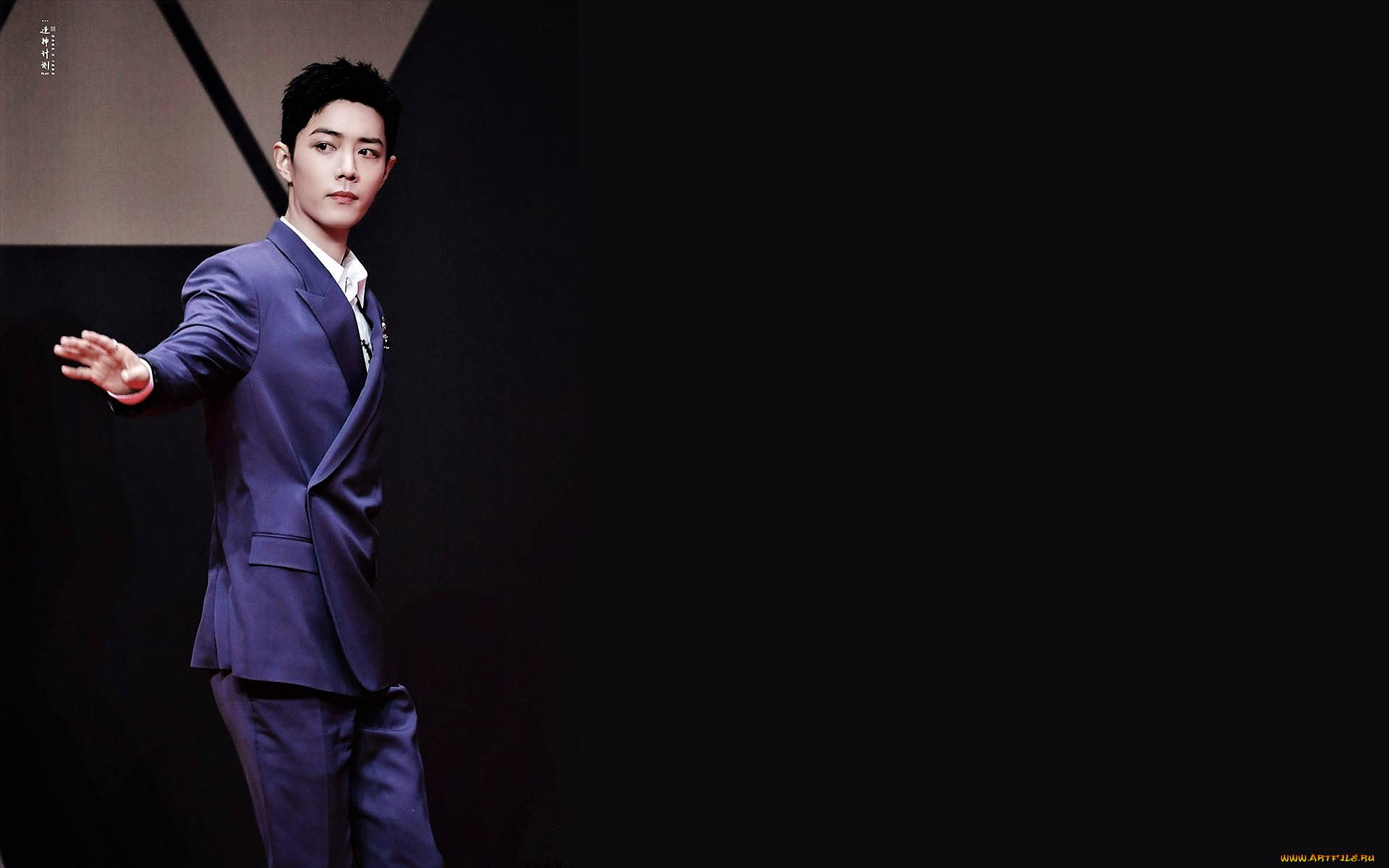 мужчины, xiao, zhan, актер, костюм, жест