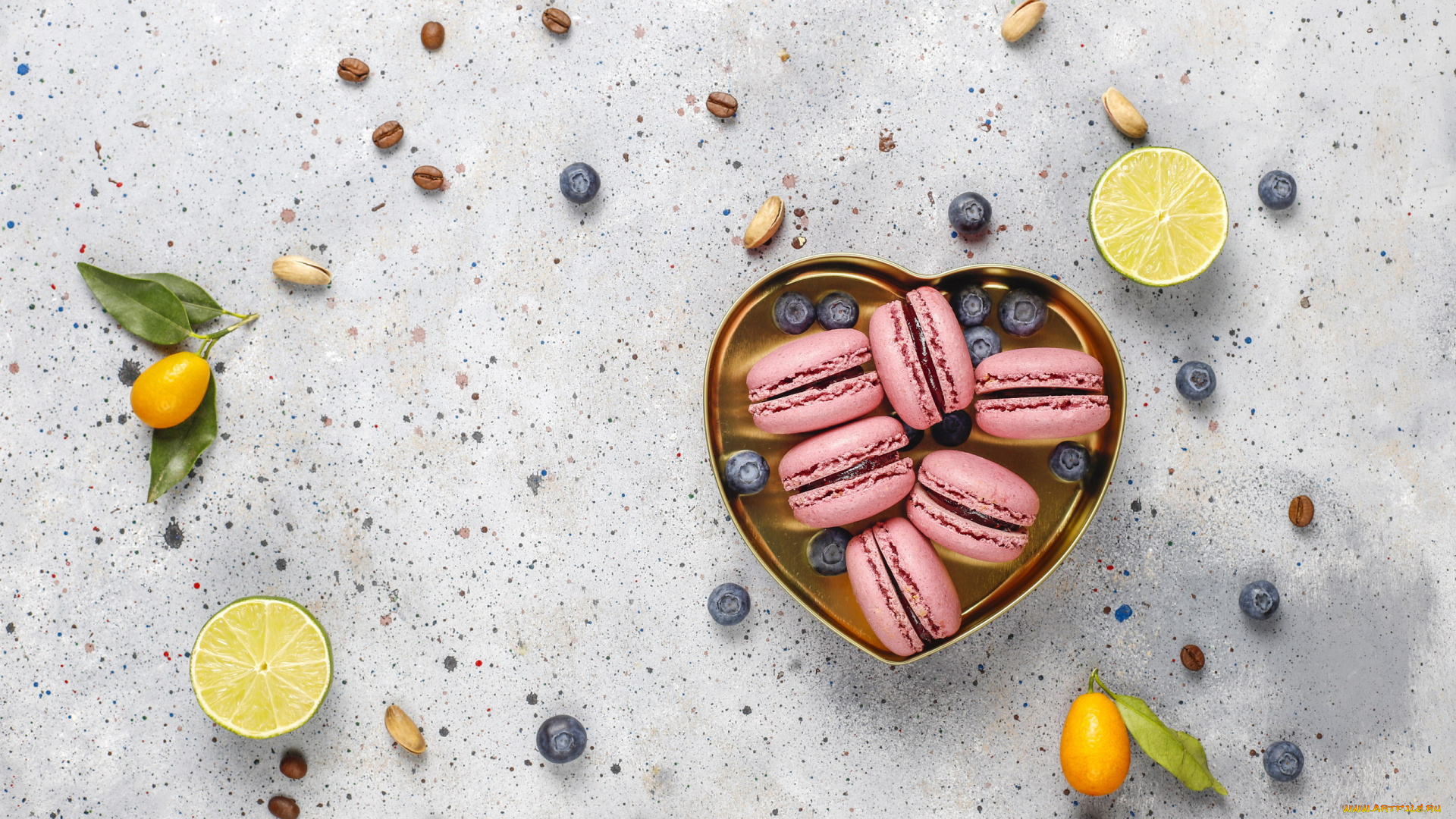 еда, макаруны, лакомство, печенье