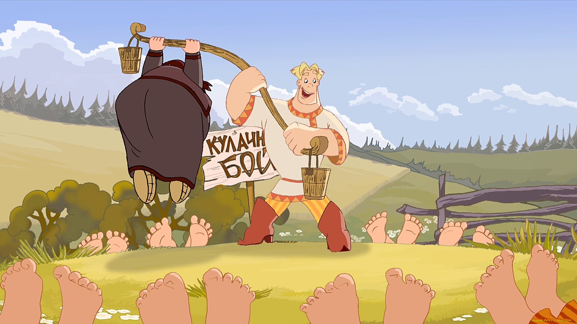 мультфильмы, алеша, попович, и, тугарин, змей, попович, тугарин