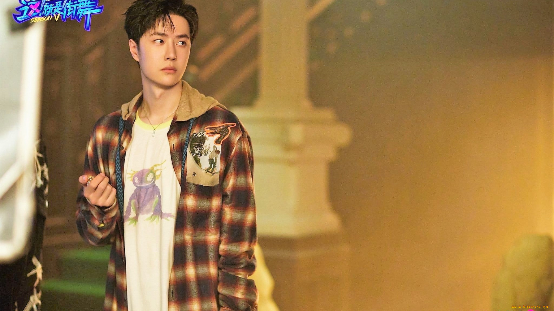 мужчины, wang, yi, bo, актер, футболка, рубашка