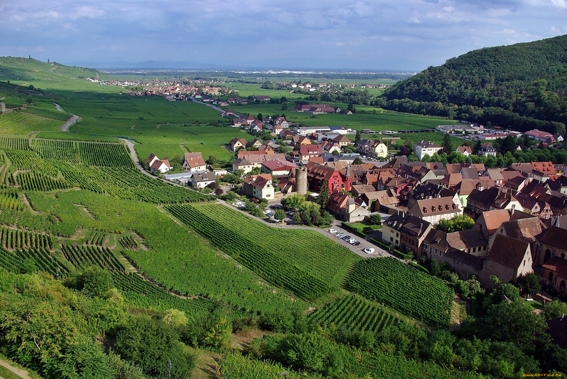 kaysersberg, alsace, france, города, -, панорамы