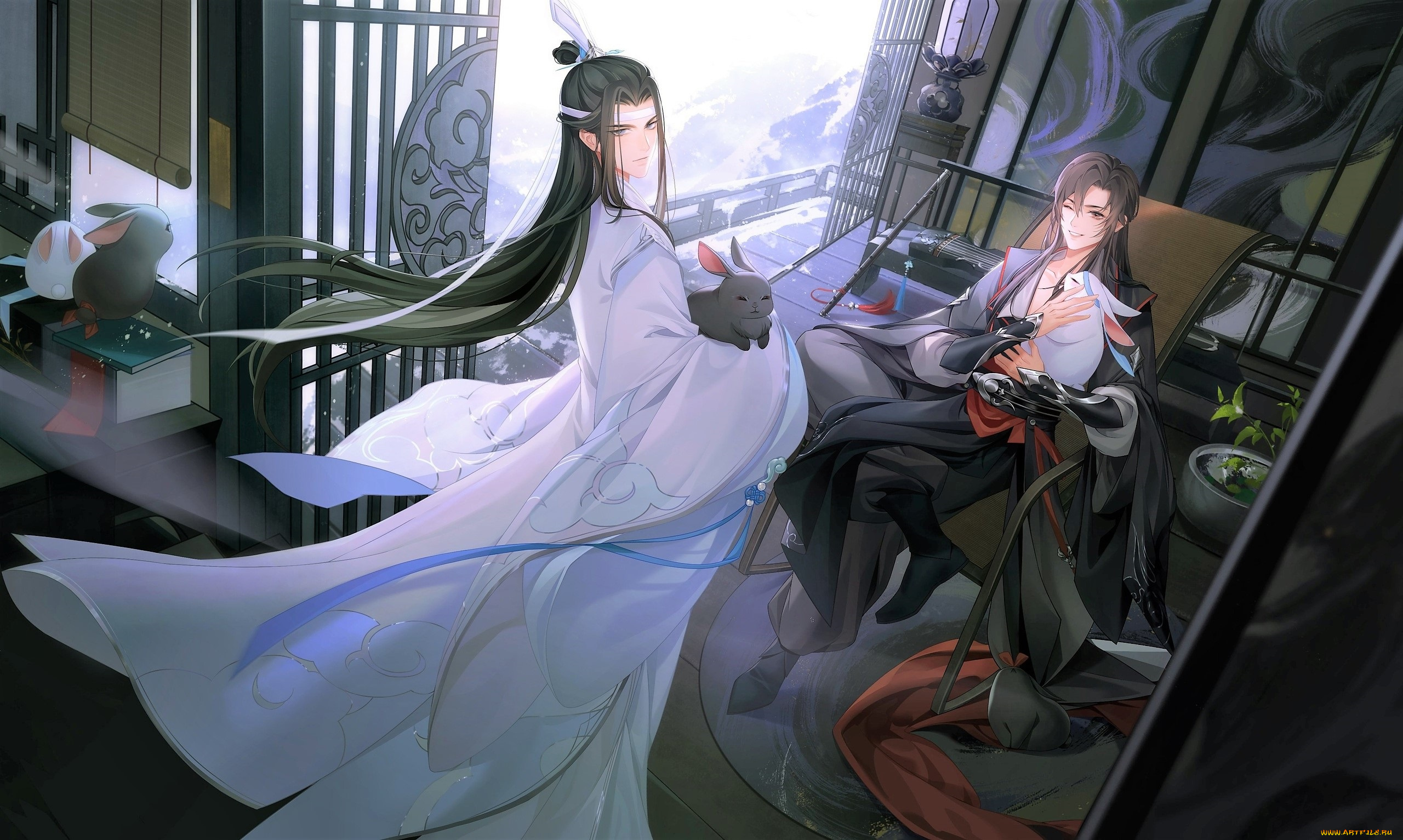 аниме, mo, dao, zu, shi, лань, ванцзи, вэй, усянь, кролики