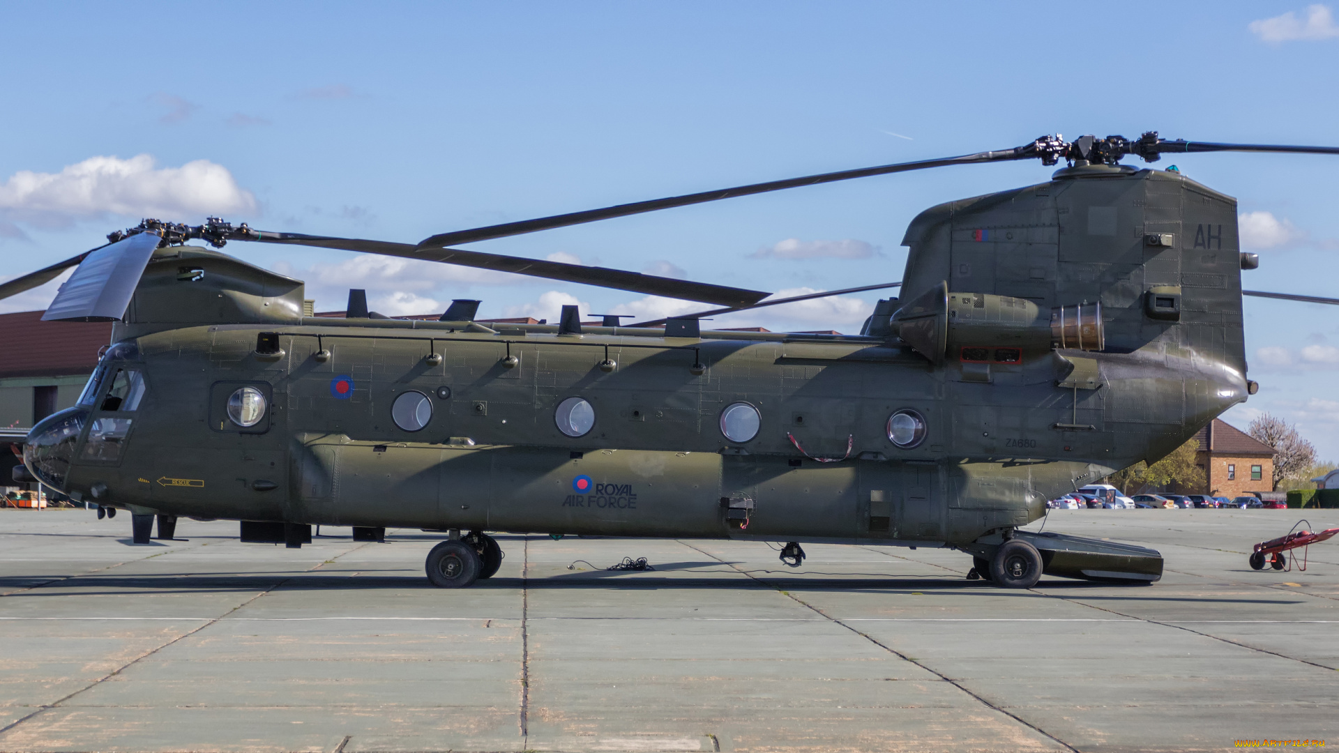 авиация, вертолёты, boeing, vertol, ch47, hc4, chinook, za680, 2