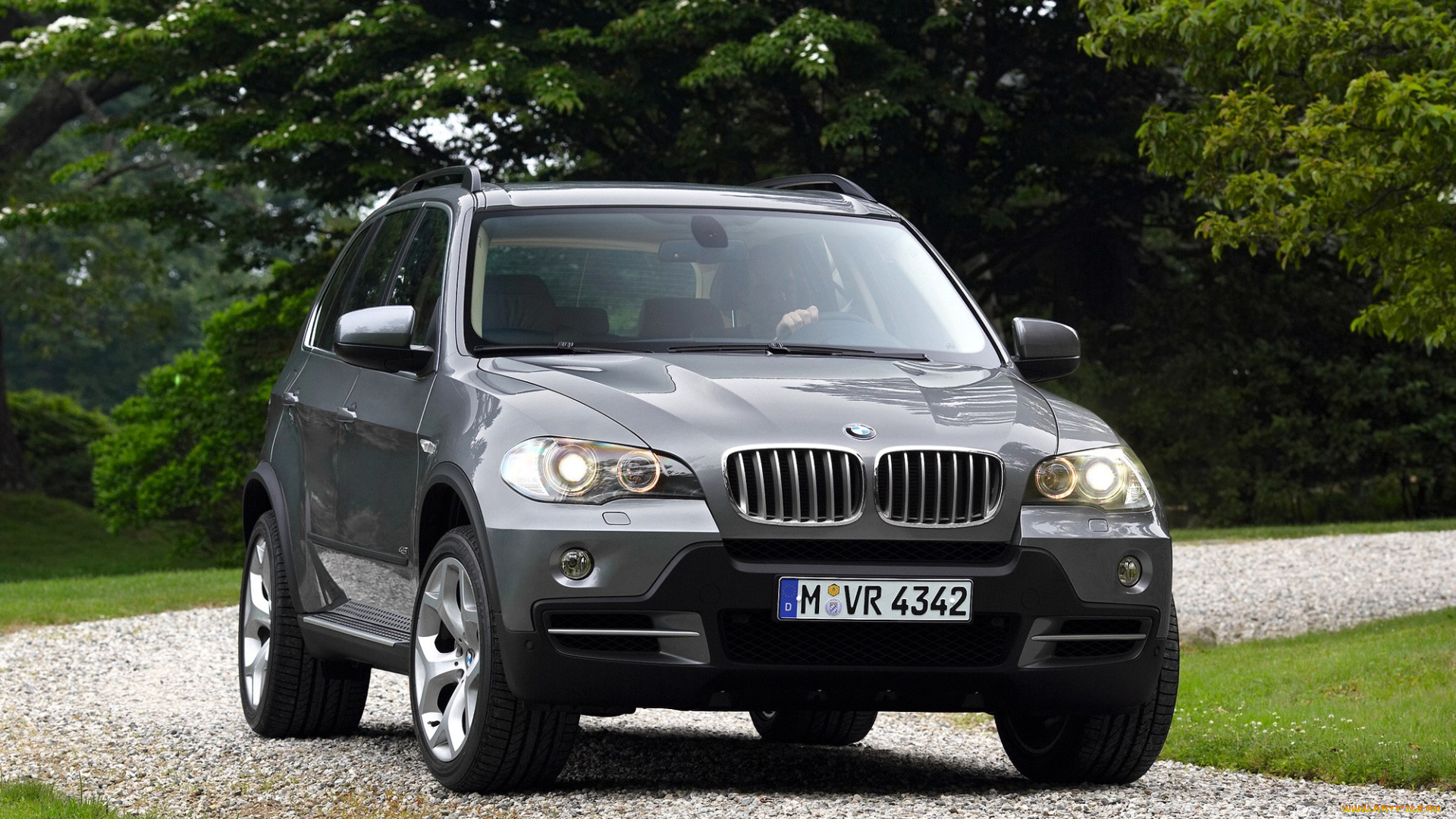 bmw, x5, автомобили, bmw, серый, дорожка