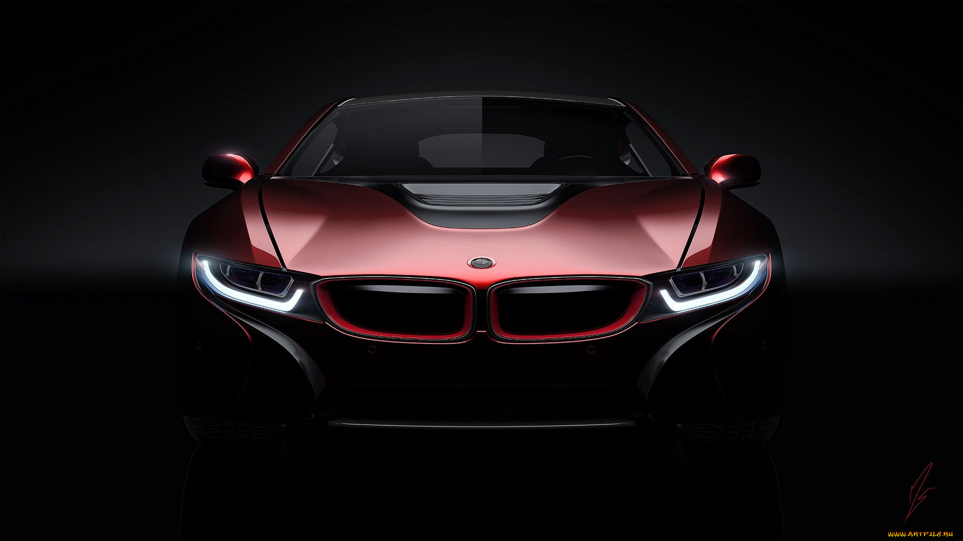 автомобиль, автомобили, bmw, вид, спереди, красивый, брутальный