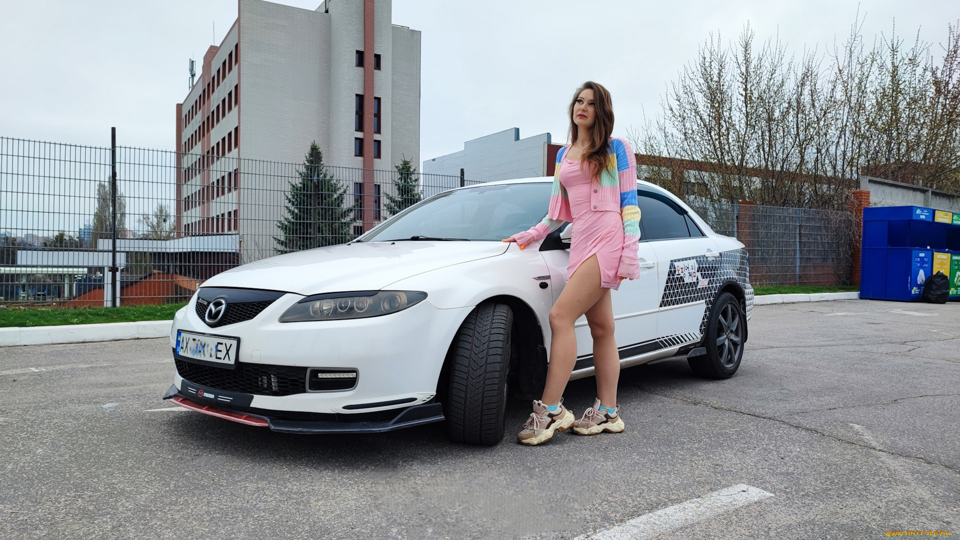 автомобили, -авто, с, девушками, mazda, 6, sports