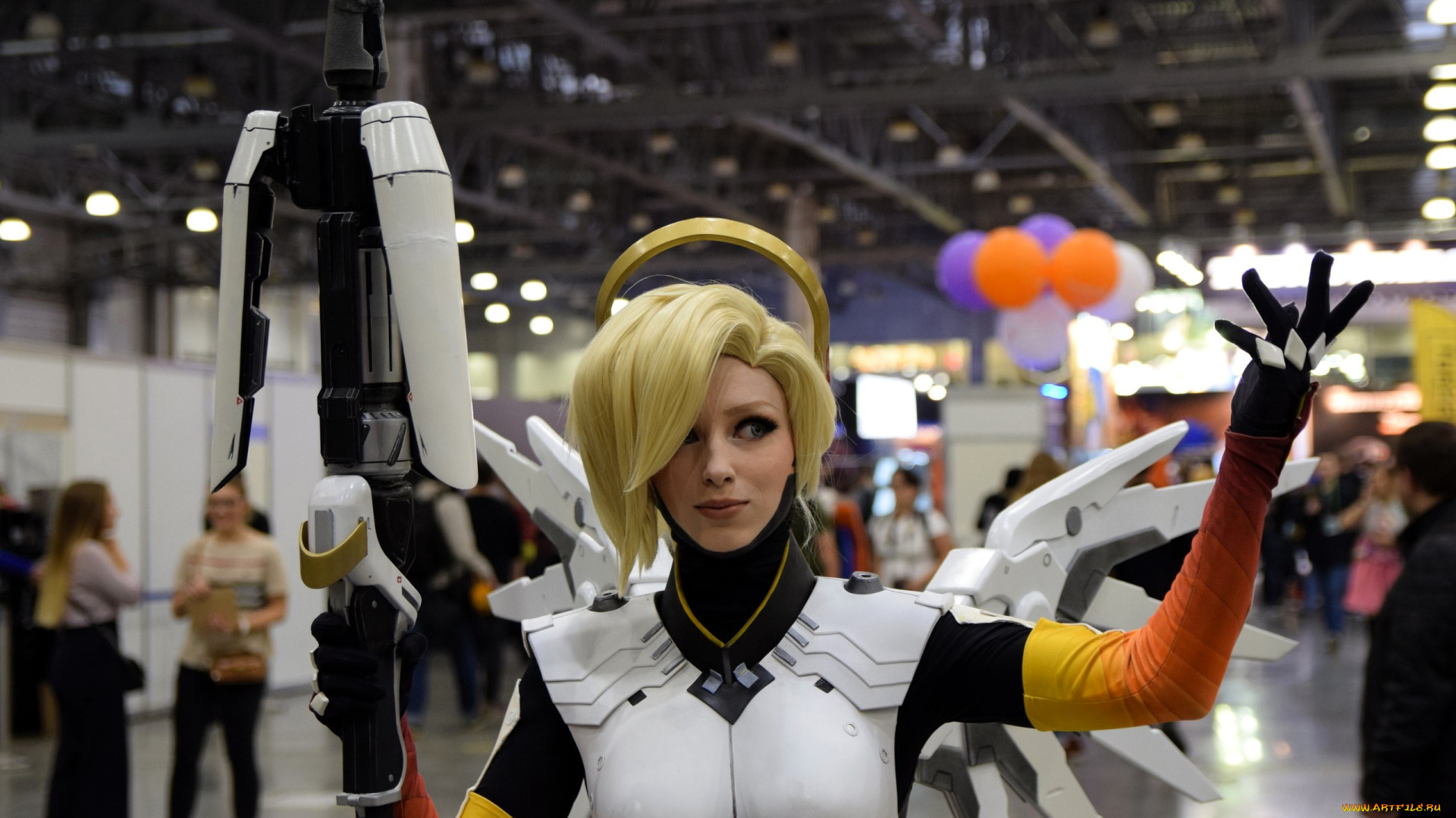 девушки, мария, давыдова, , lady, melamory, образ, косплей, оружие, крылья, люди