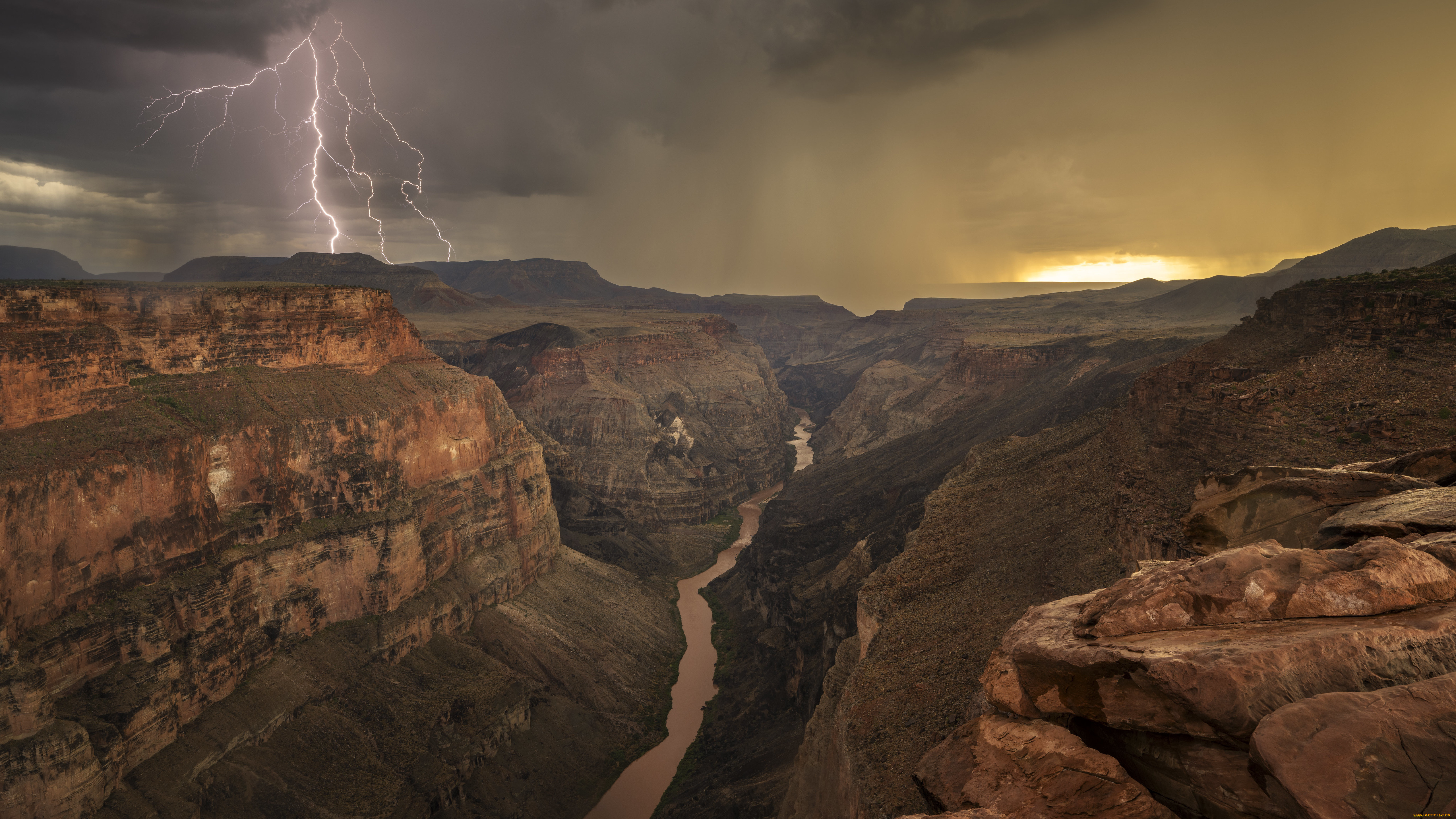 природа, горы, каньон