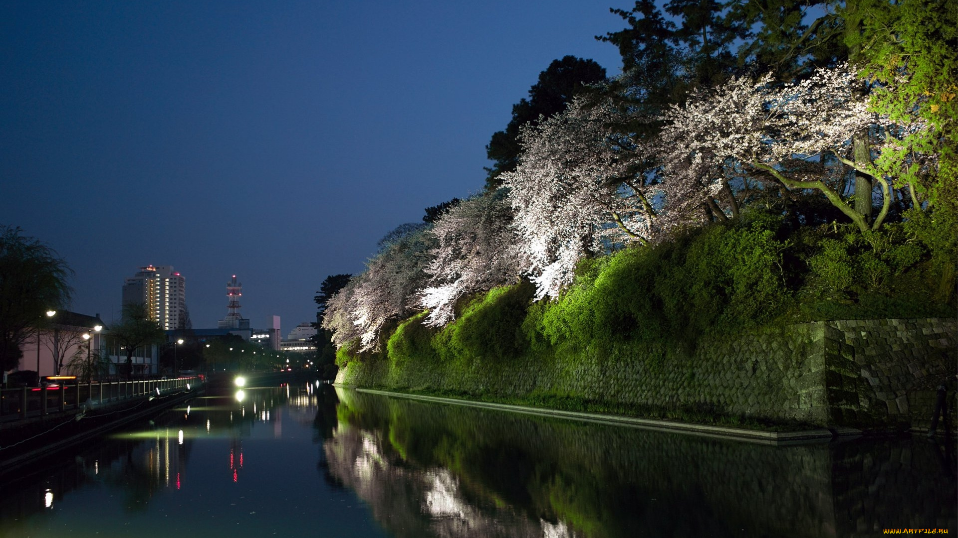 города, пейзажи, shizuoka, japan