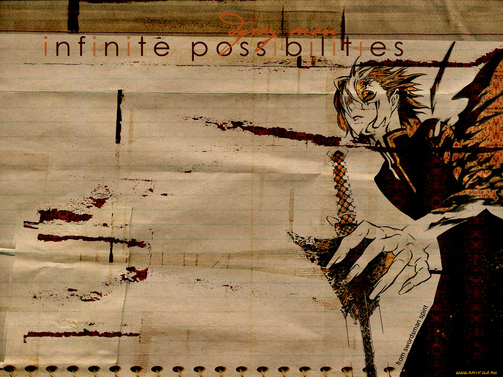 аниме, gray, man