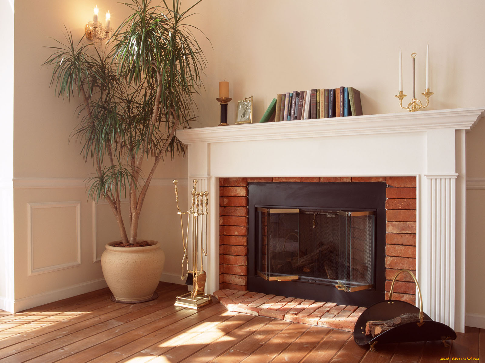 интерьер, камины
