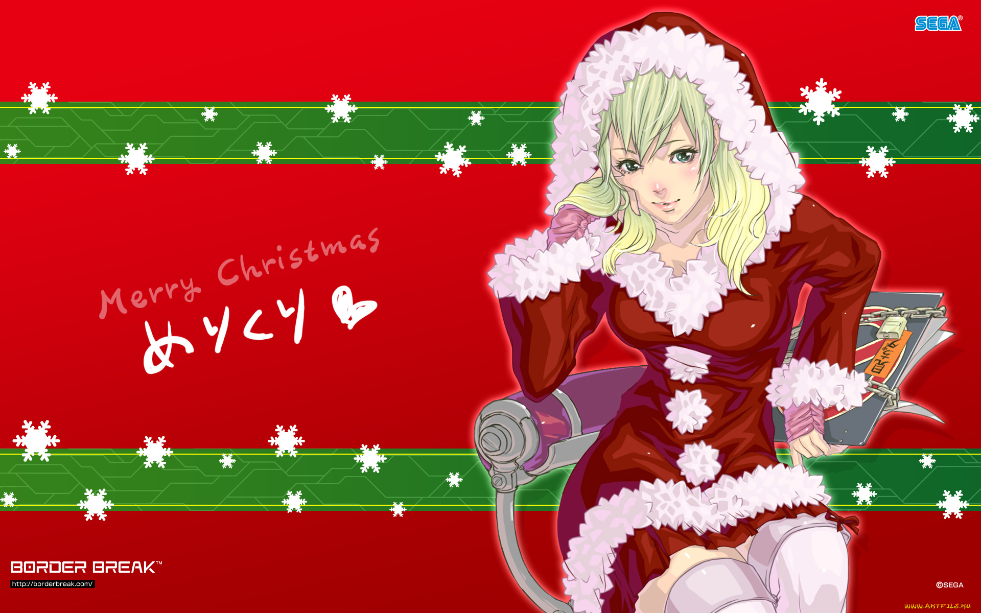 аниме, merry, chrismas, winter